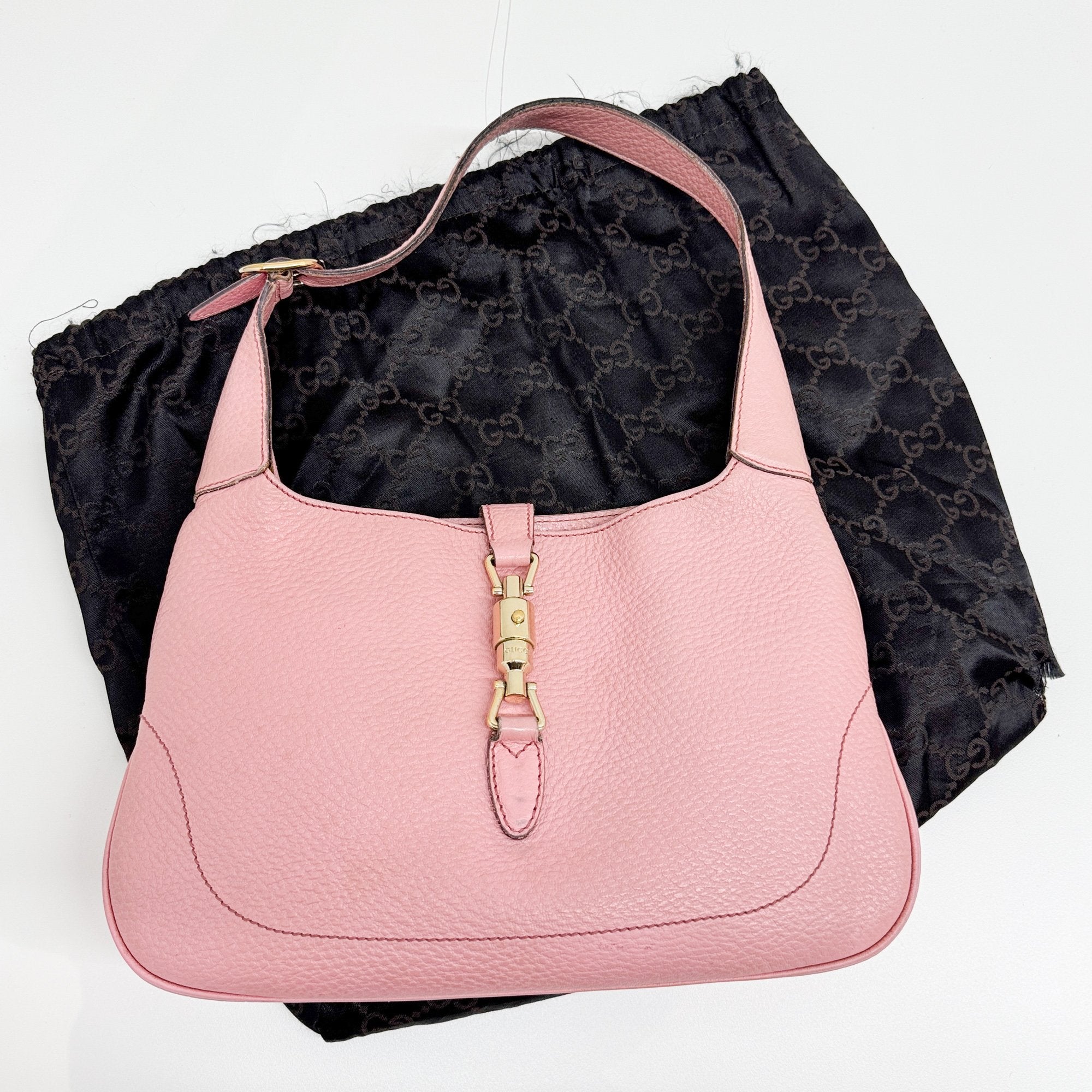 Jackie Pink Leather Shoulder Bag