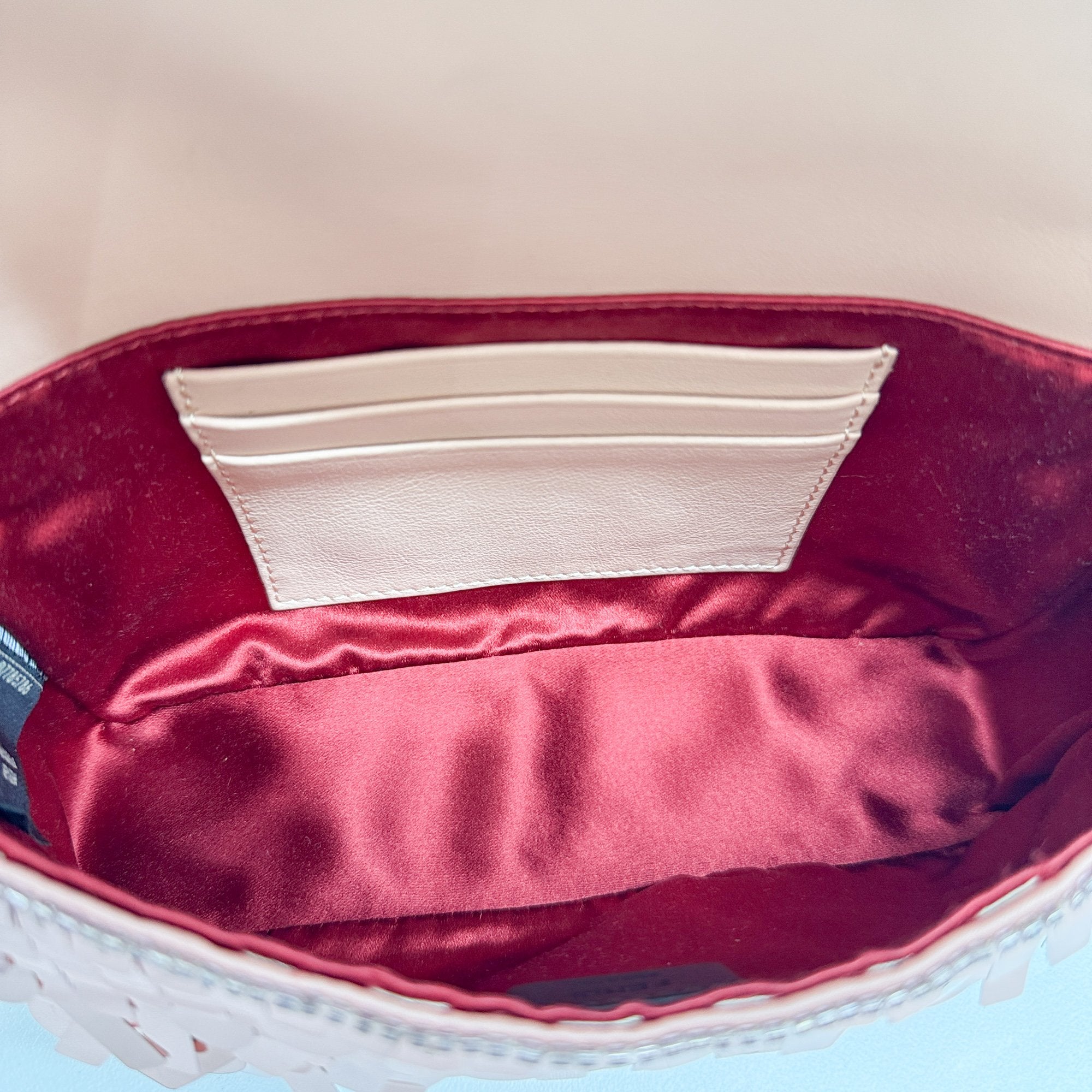 Mini Baguette Pink Sequin Two Way Bag