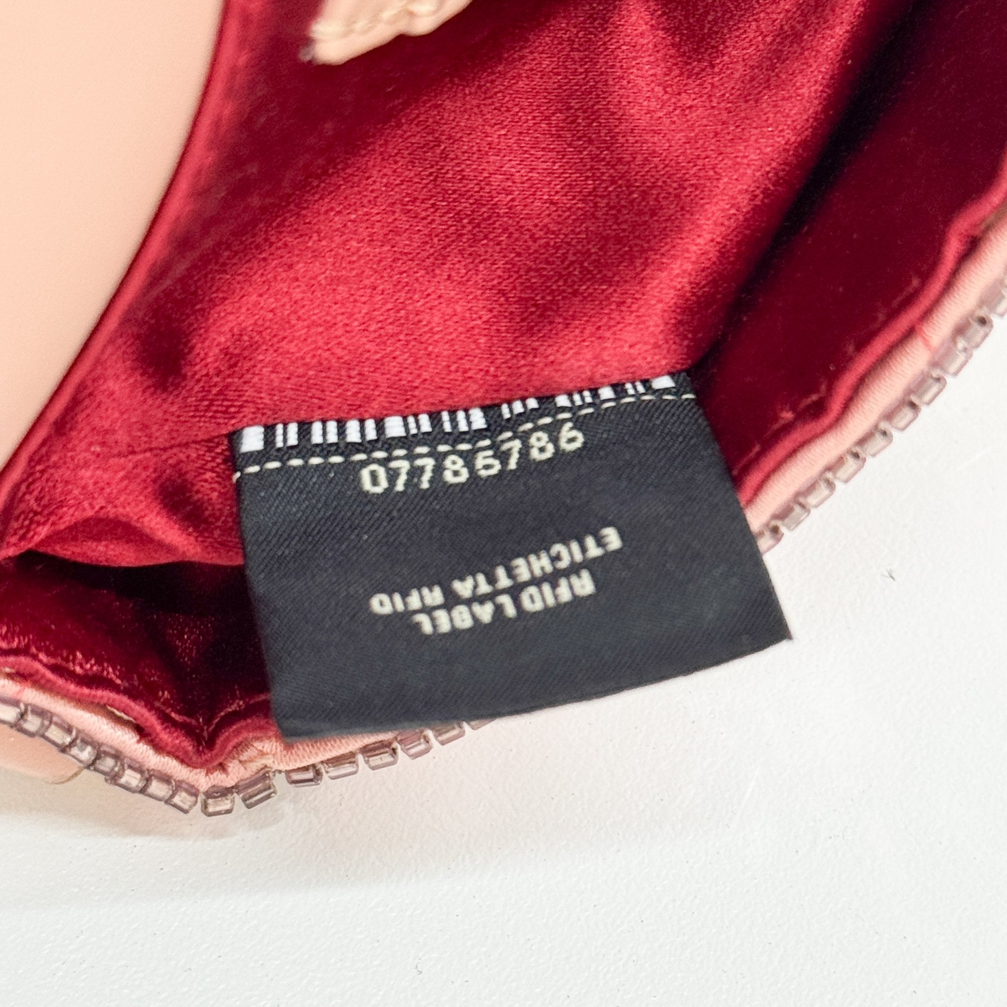 Mini Baguette Pink Sequin Two Way Bag