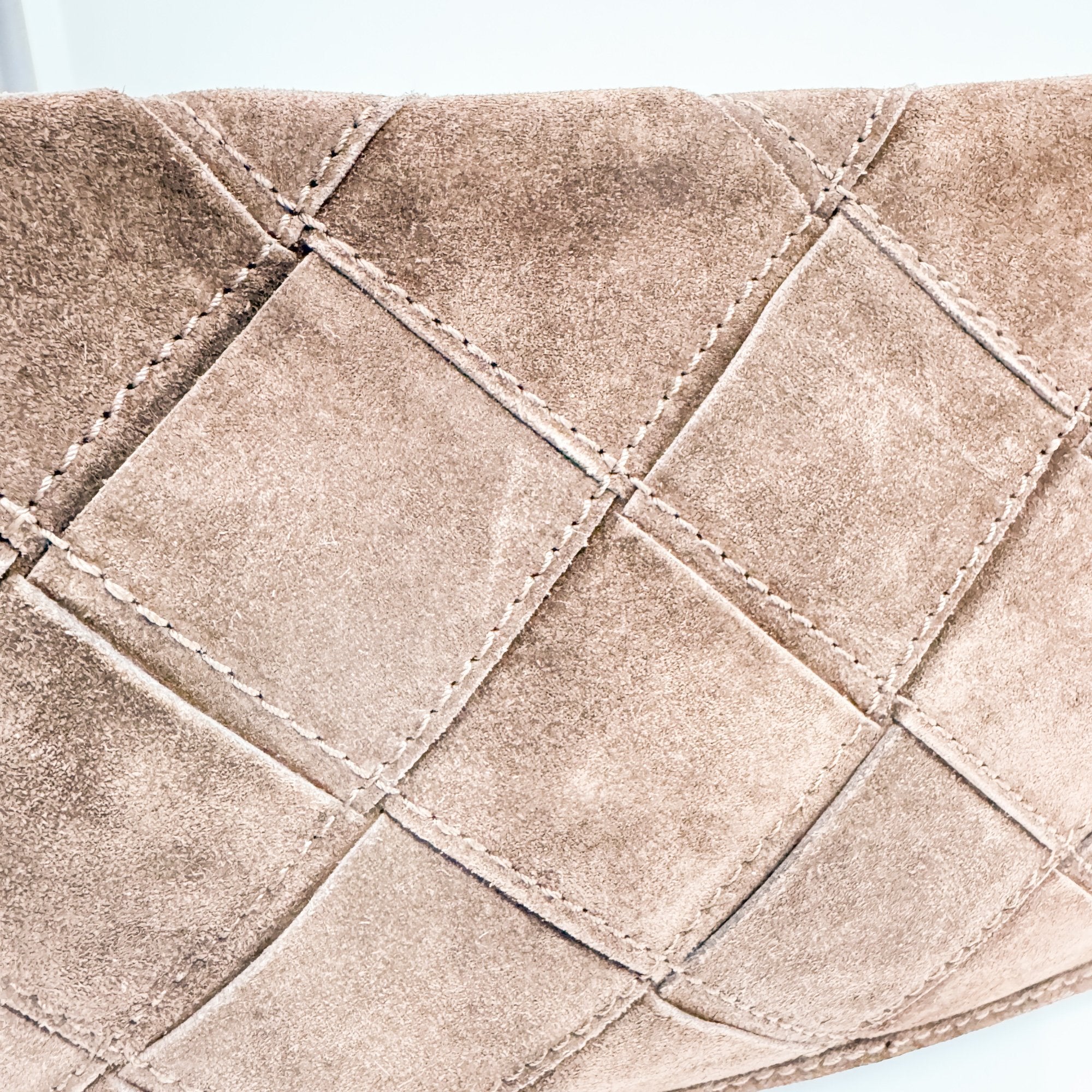 Brown Suede Shoulder Bag