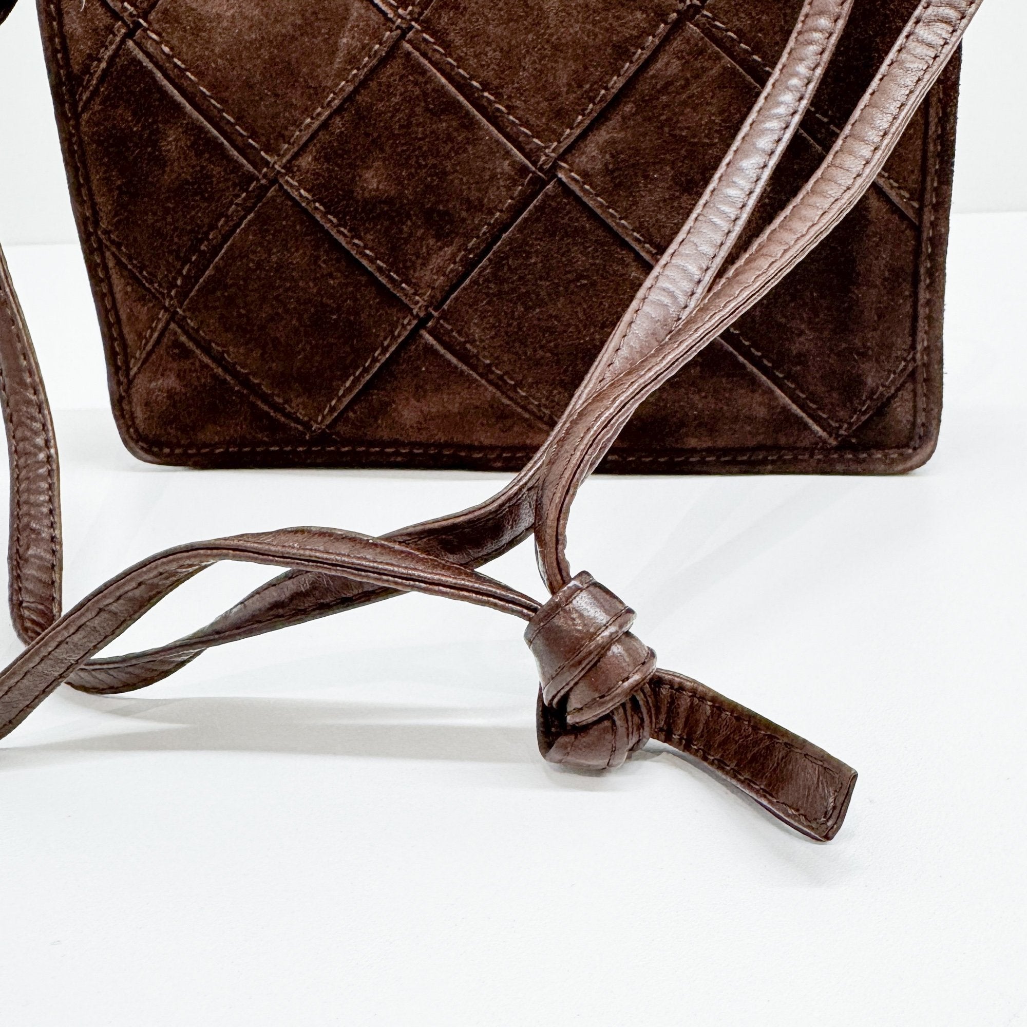 Brown Suede Shoulder Bag