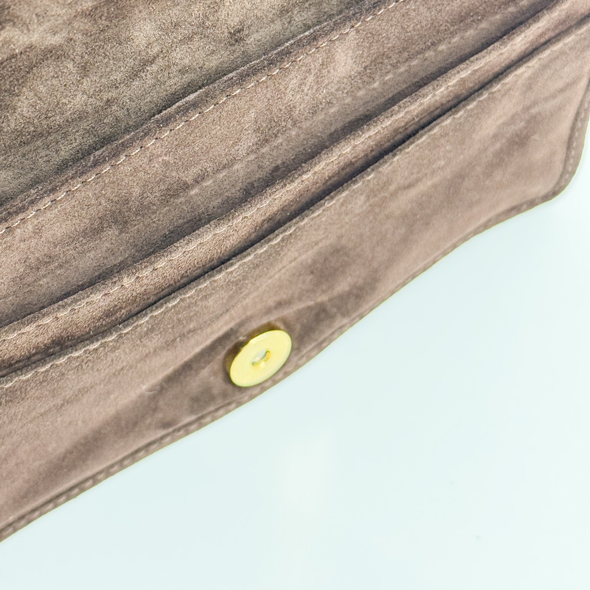 Brown Suede Shoulder Bag