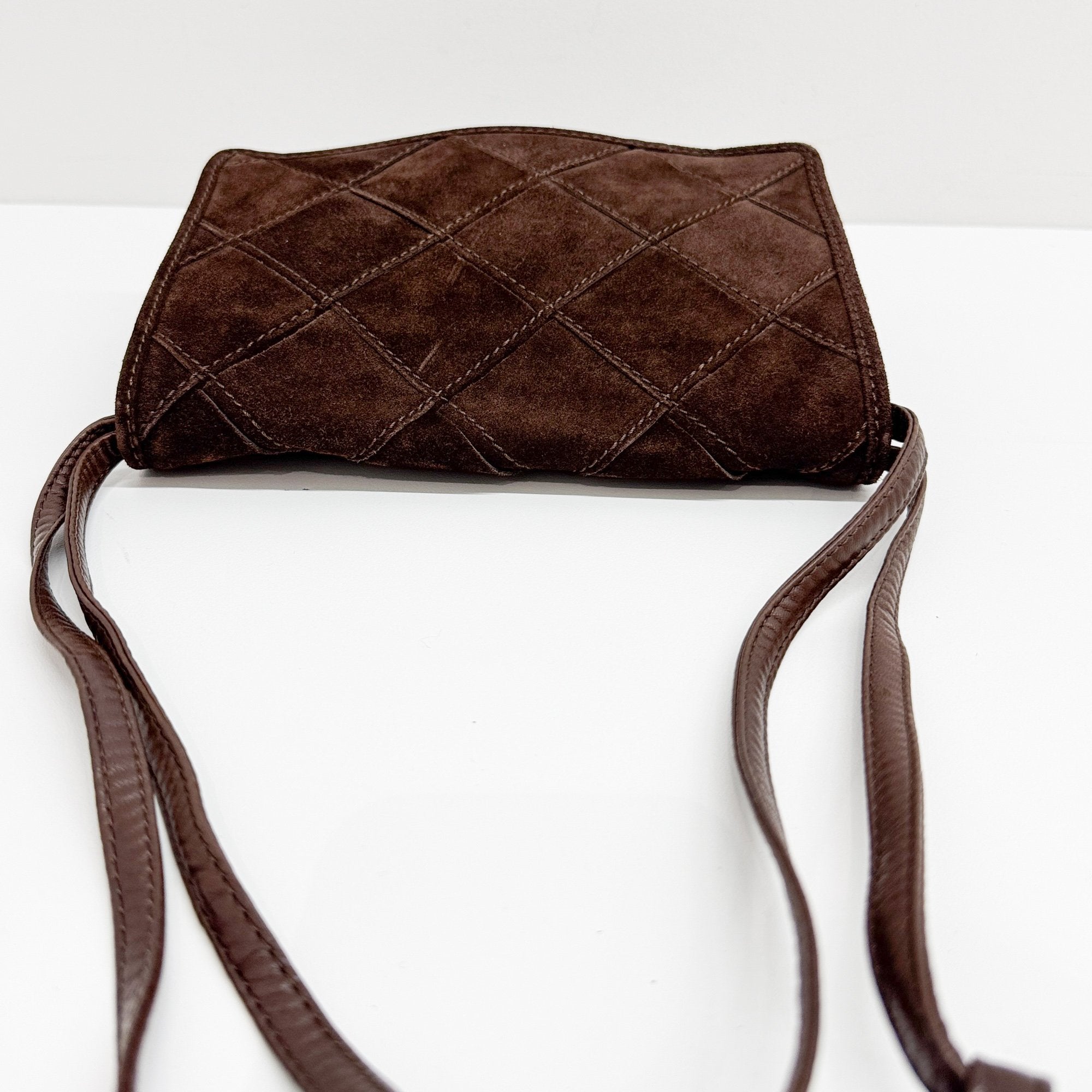 Brown Suede Shoulder Bag