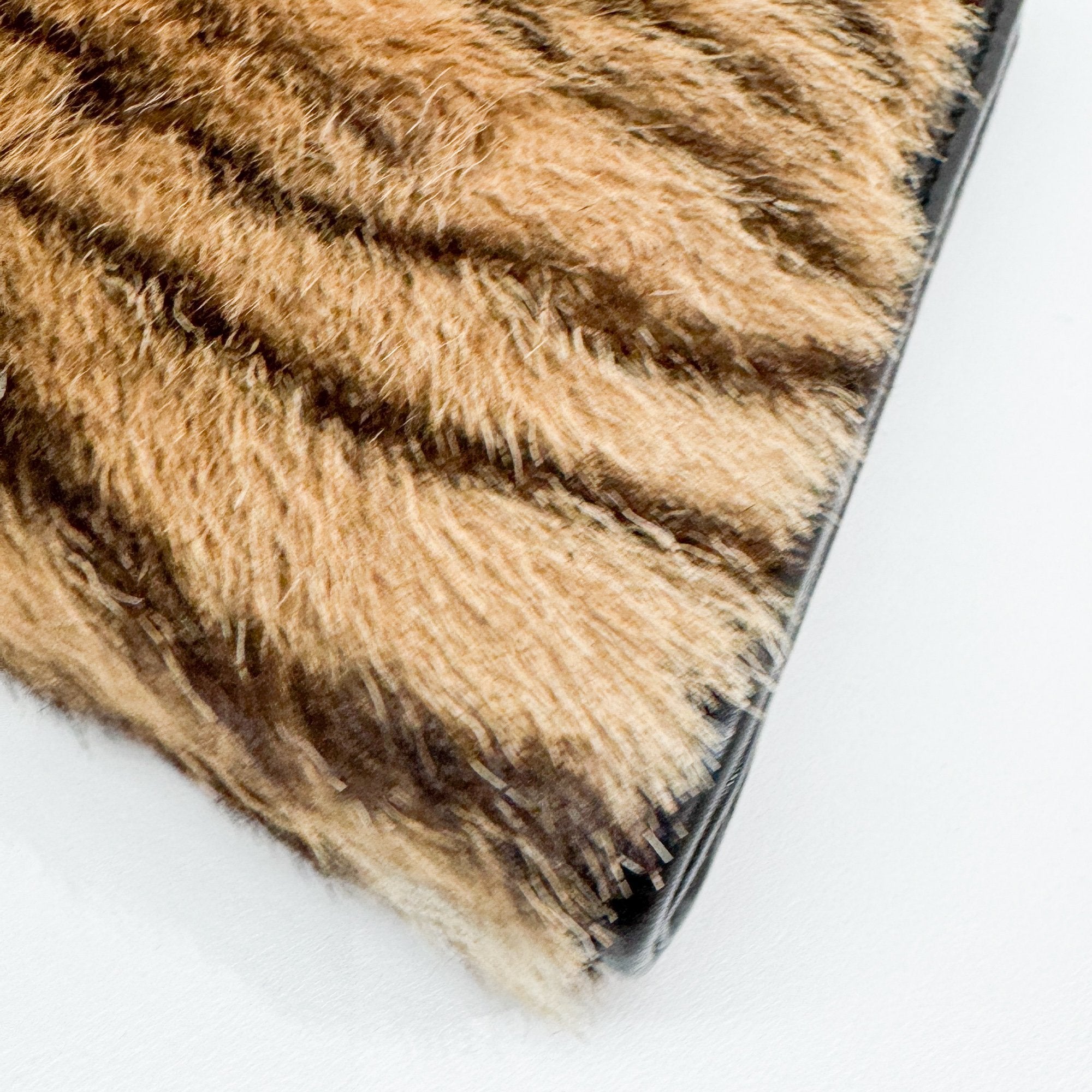 Brown Tiger Print Fur Hand Bag