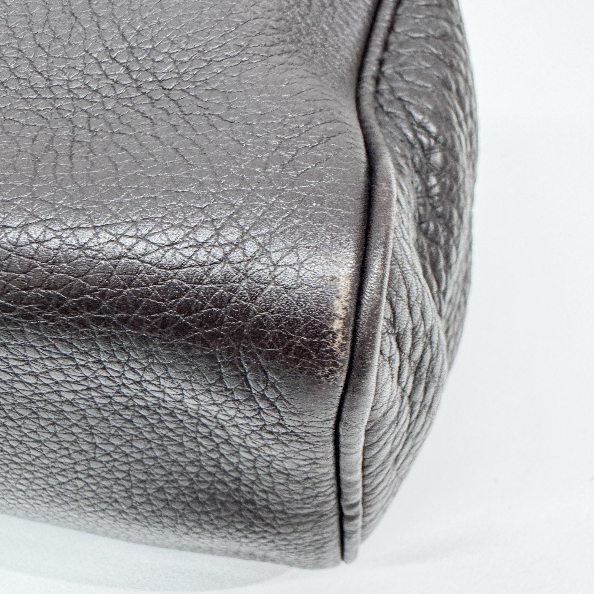 Dark Brown Leather Shoulder Bag