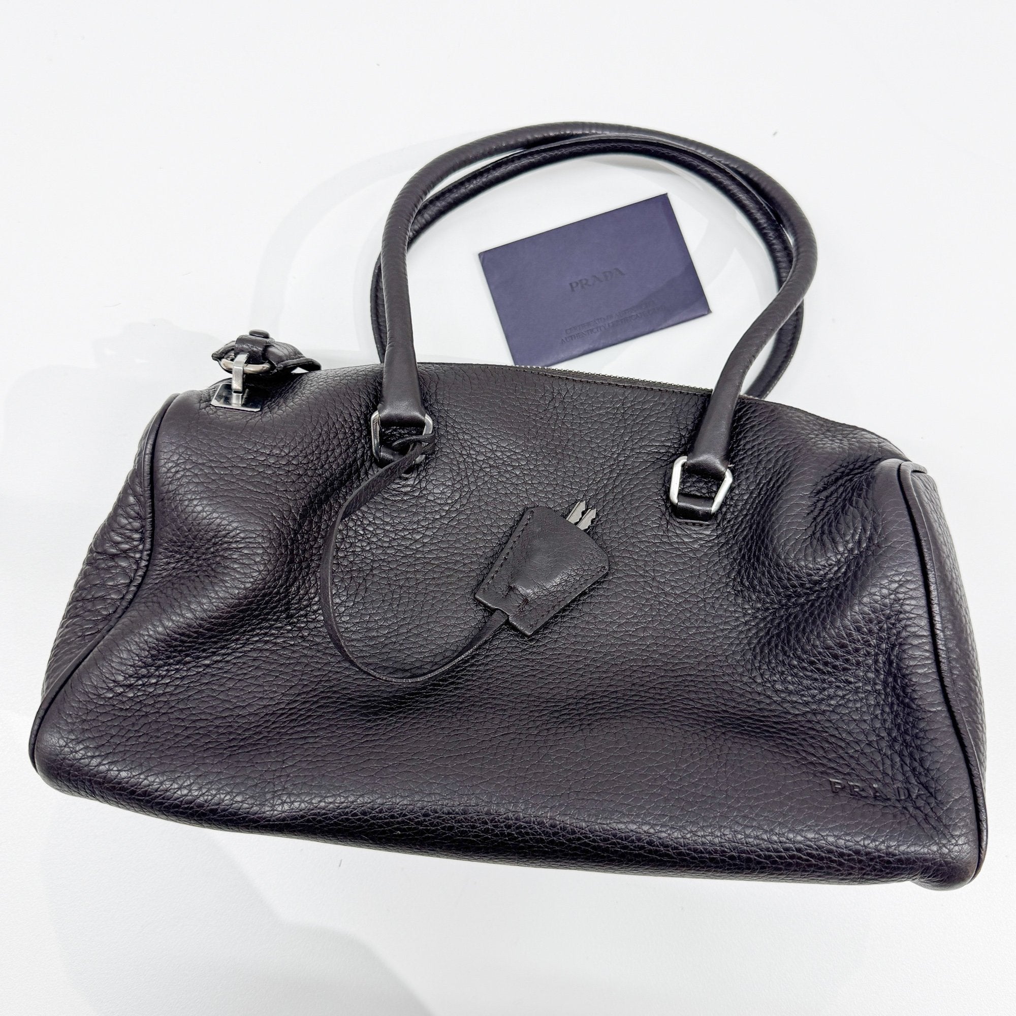 Dark Brown Leather Shoulder Bag