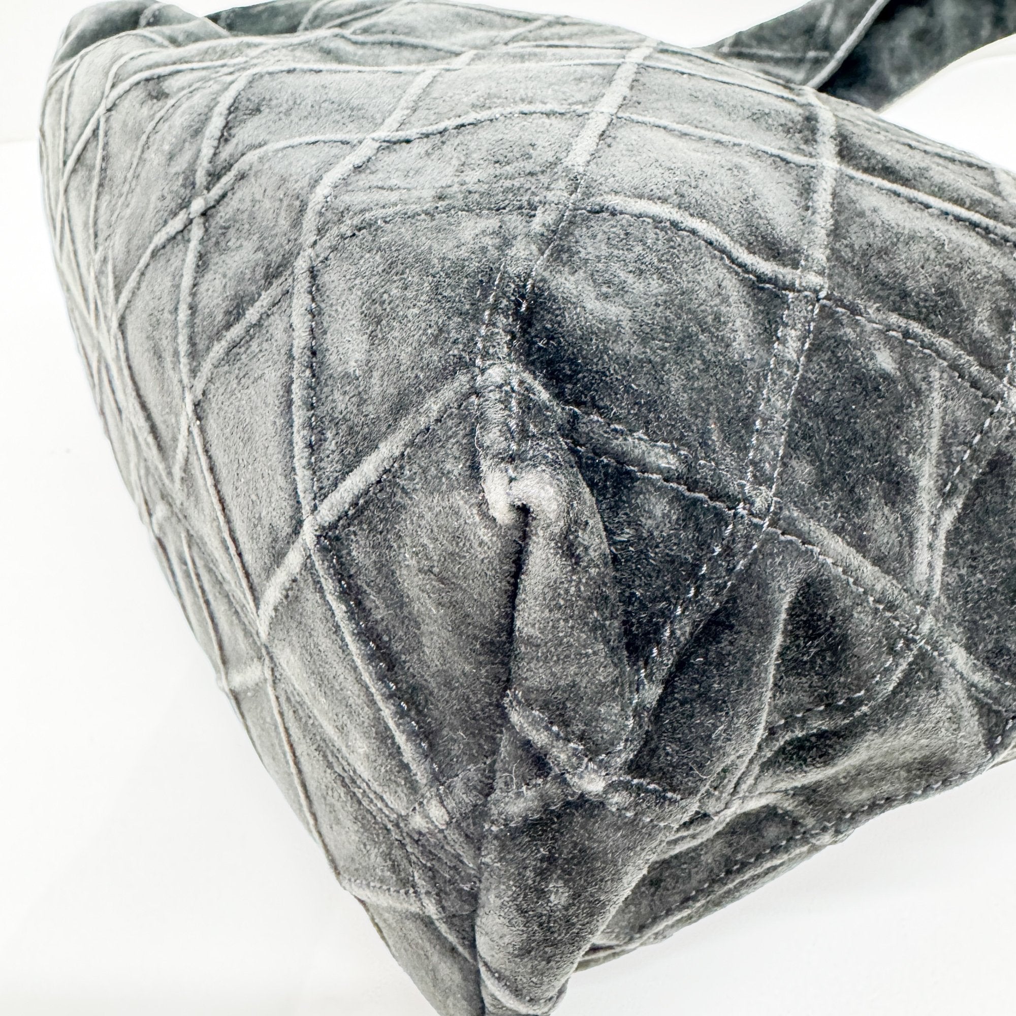 Black Suede Hobo Bag