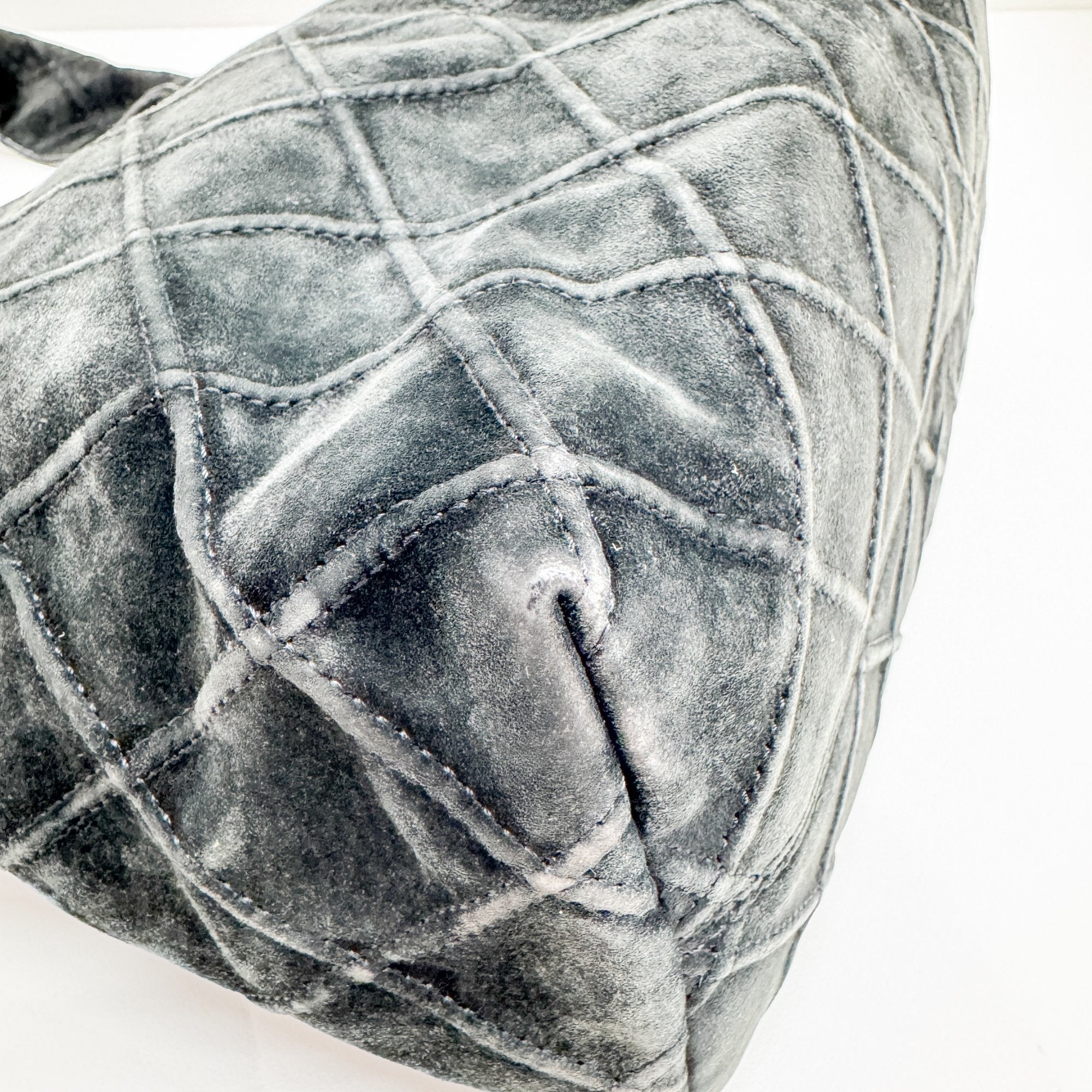 Black Suede Hobo Bag