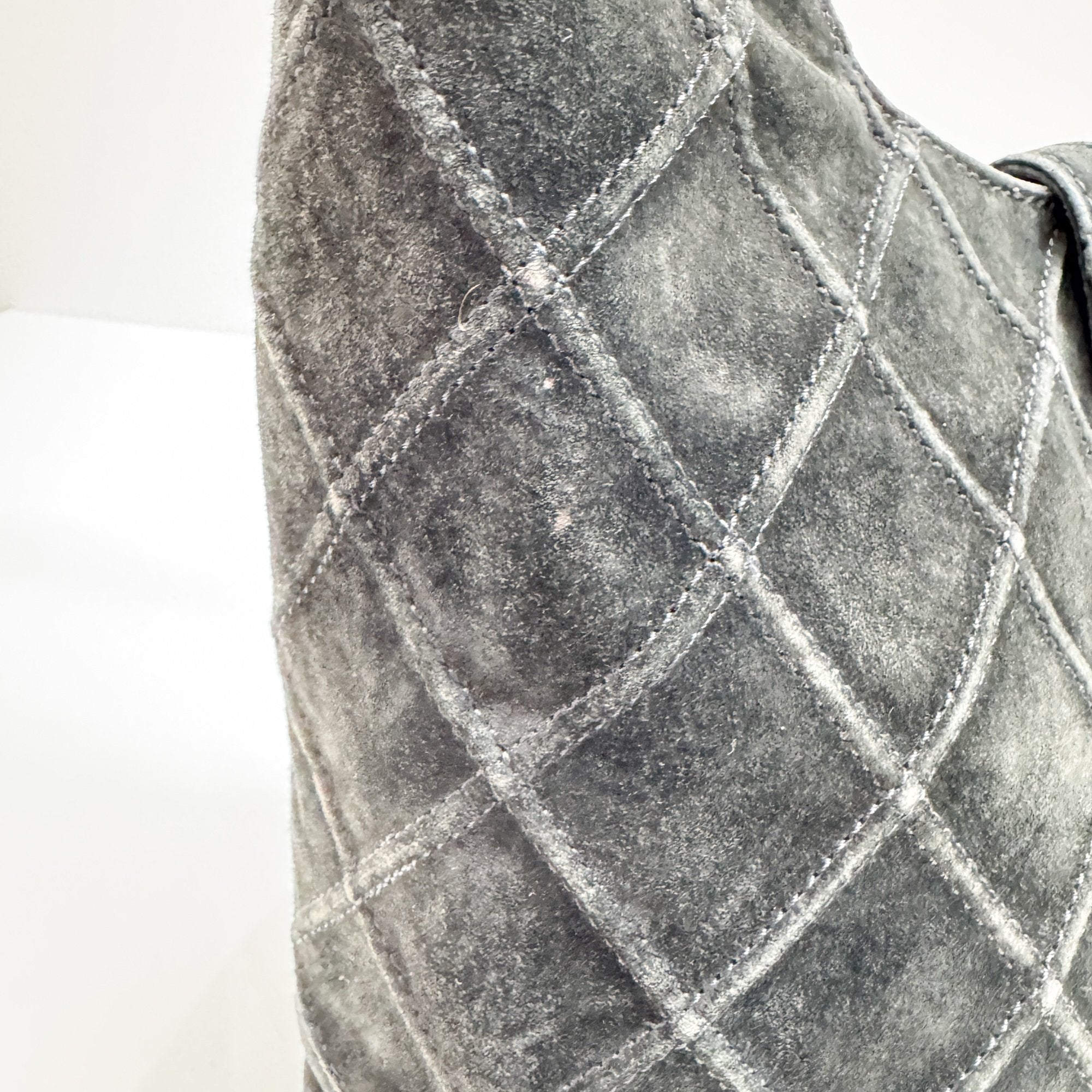 Black Suede Hobo Bag