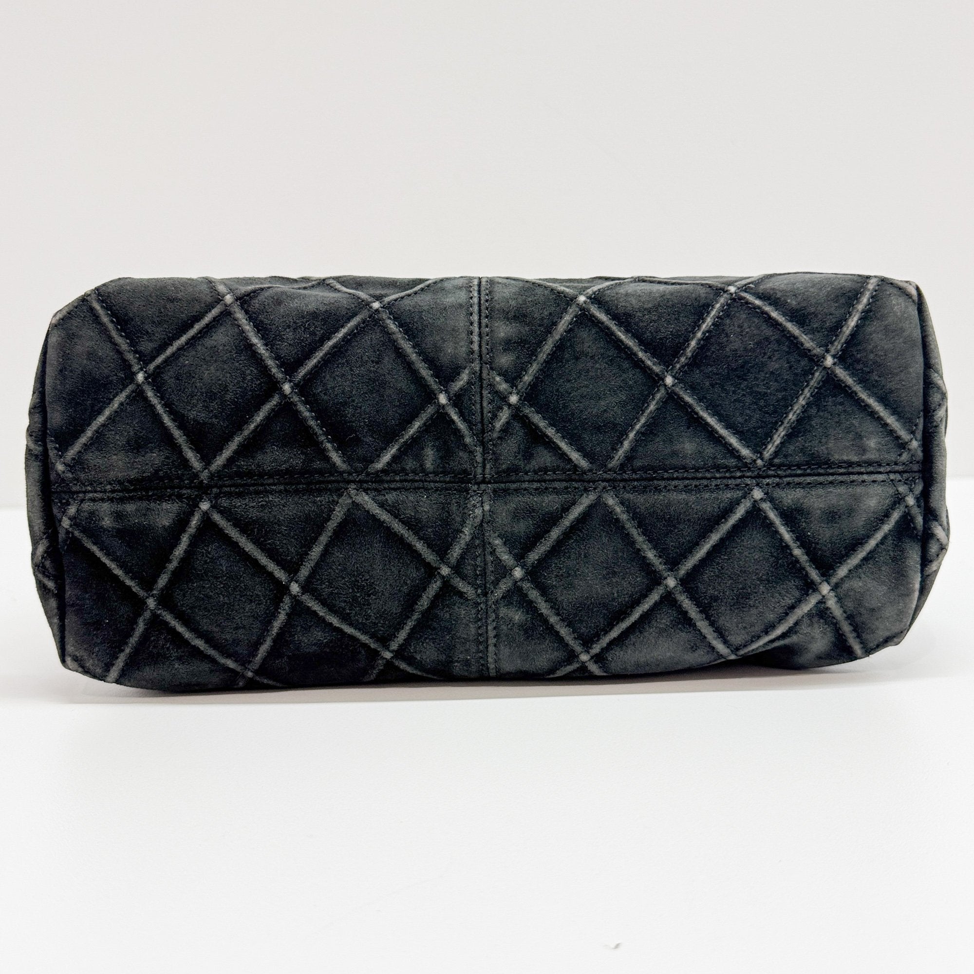 Black Suede Hobo Bag