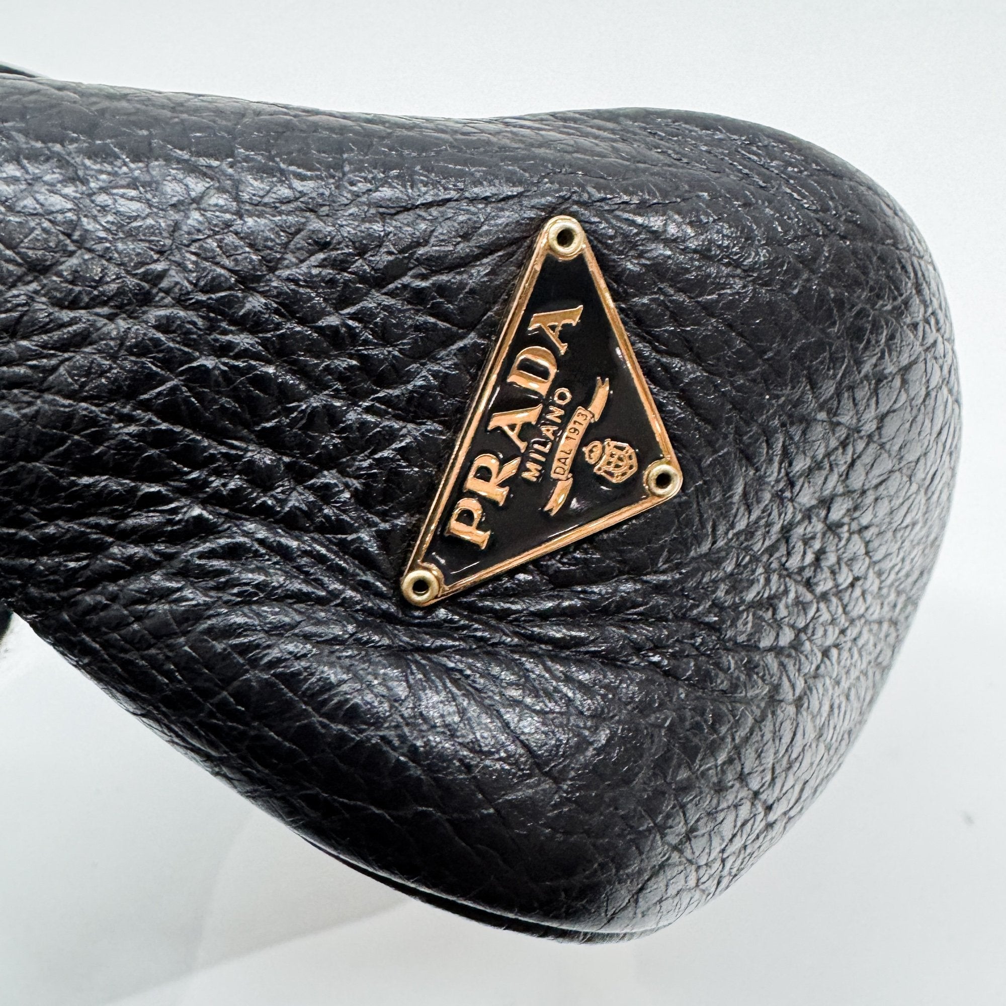 Black Leather Hand Bag