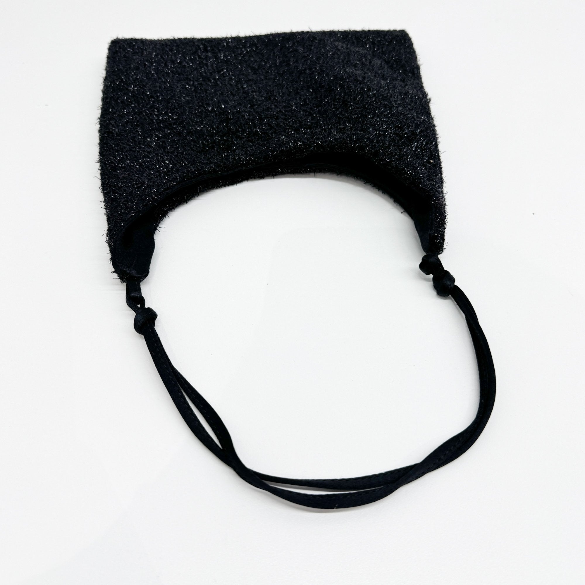 Mini Black Shimmery Shoulder Bag