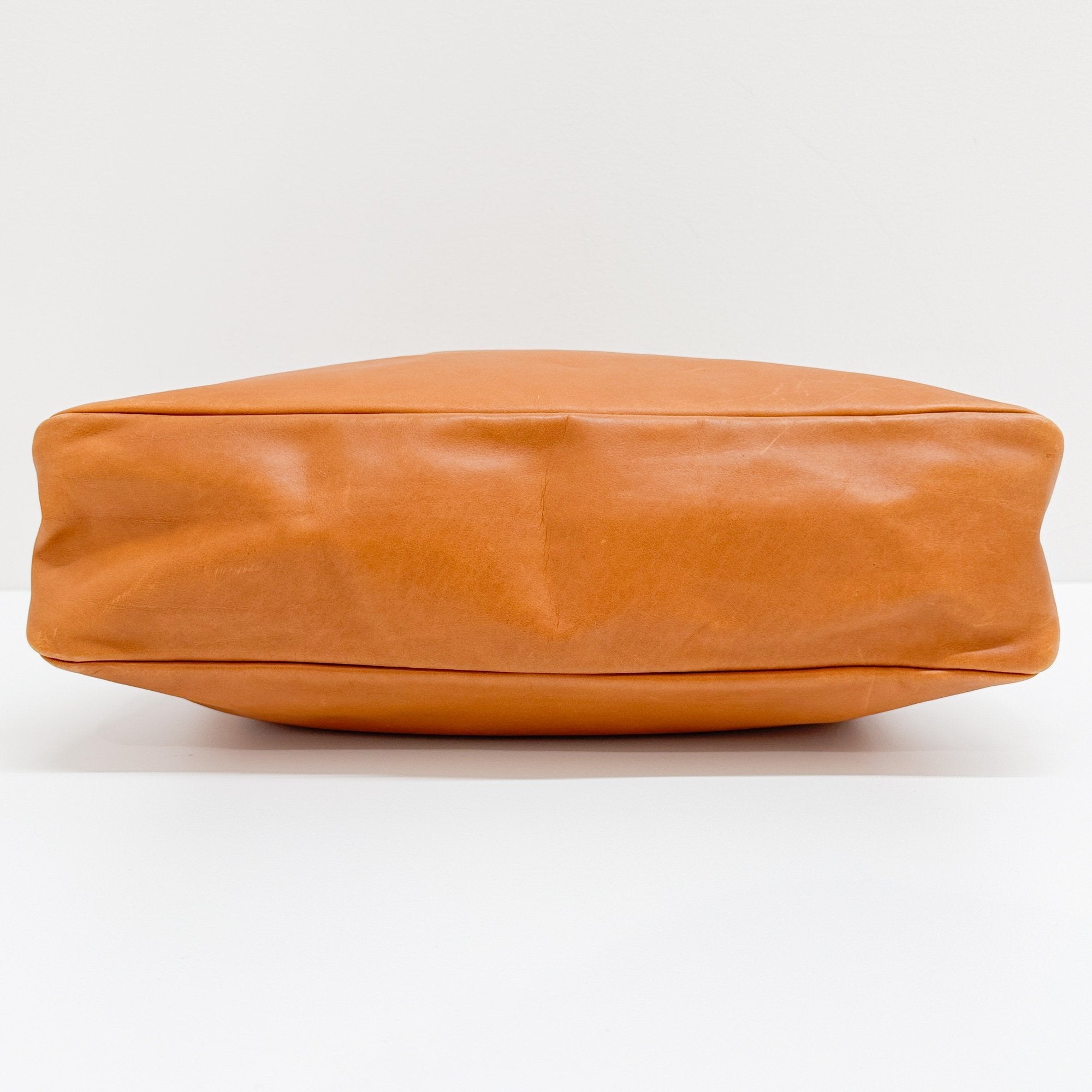 Horsebit Brown Leather Shoulder Bag