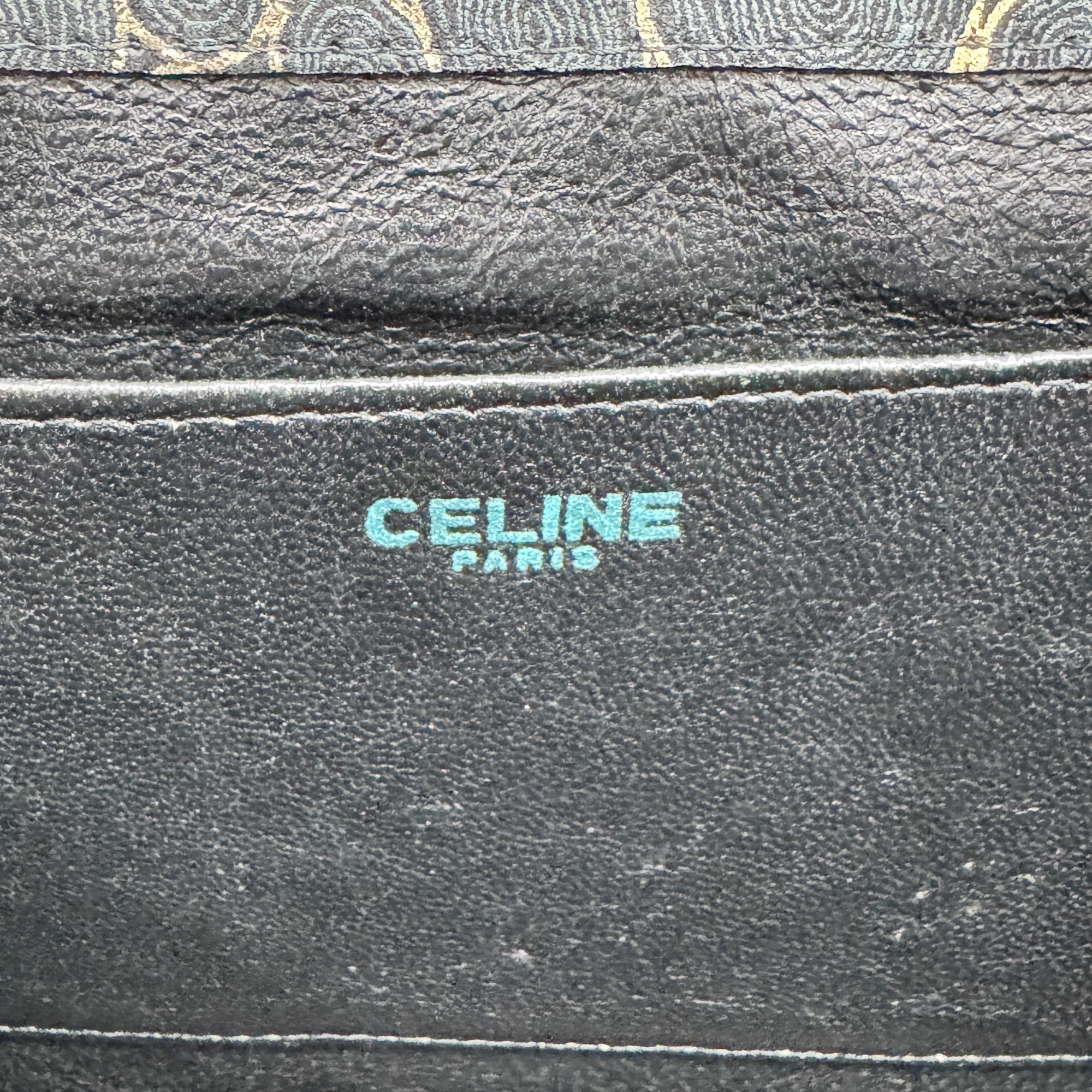 Black & Gold Wood Grain Canvas Shoulder Bag