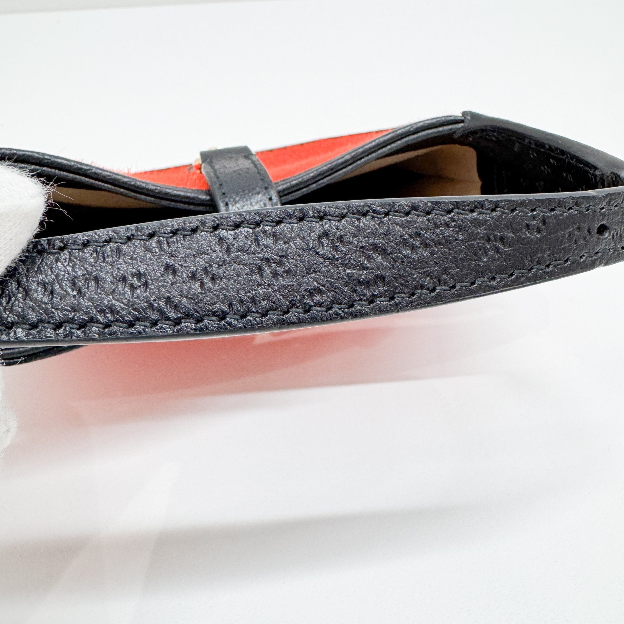 Mini Jackie Orange Pony Hair Two Way Bag