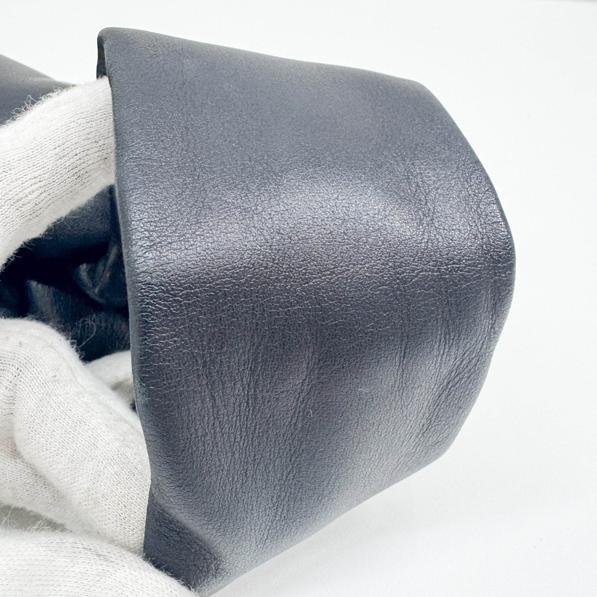 Mini Twist Black Leather Hand Bag