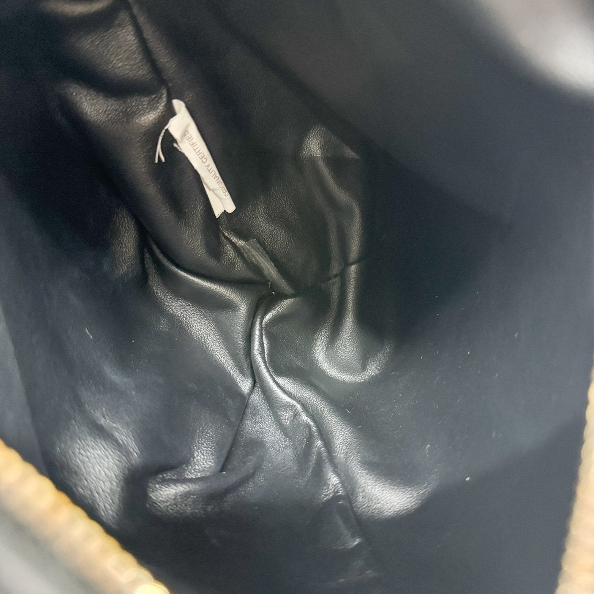 Mini Twist Black Leather Hand Bag