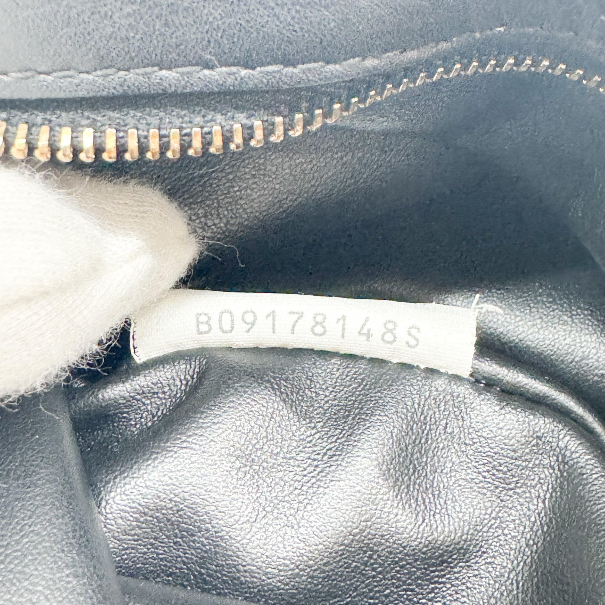 Mini Twist Black Leather Hand Bag