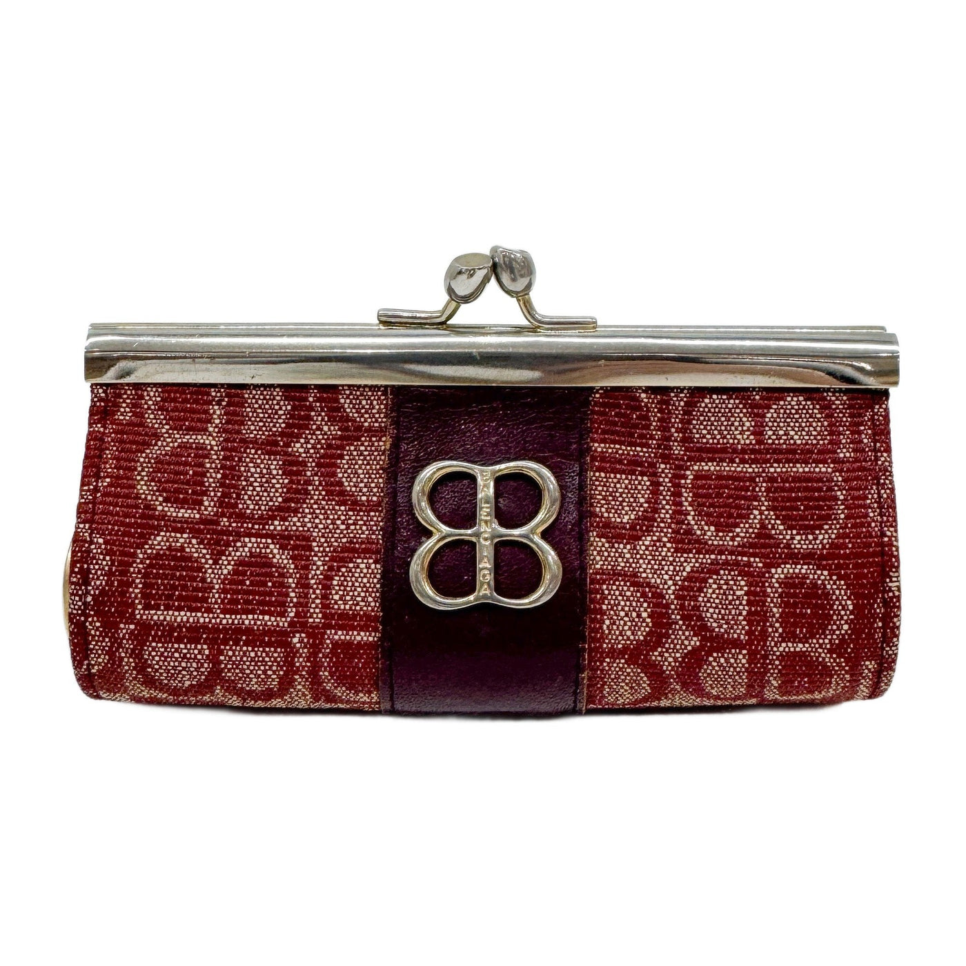 Red BB Canvas Coin Pouch
