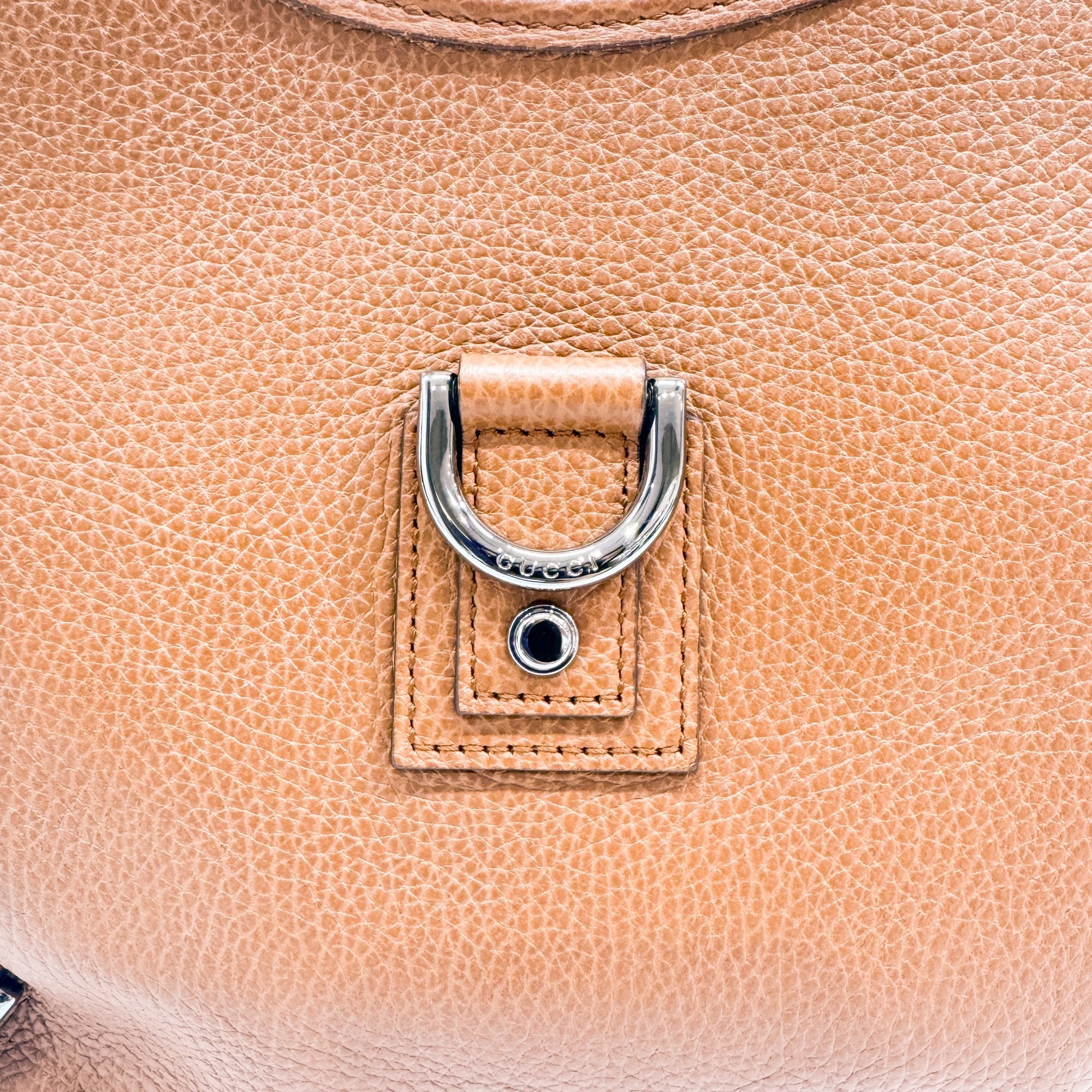 Abbey Orange Leather Shoulder Bag