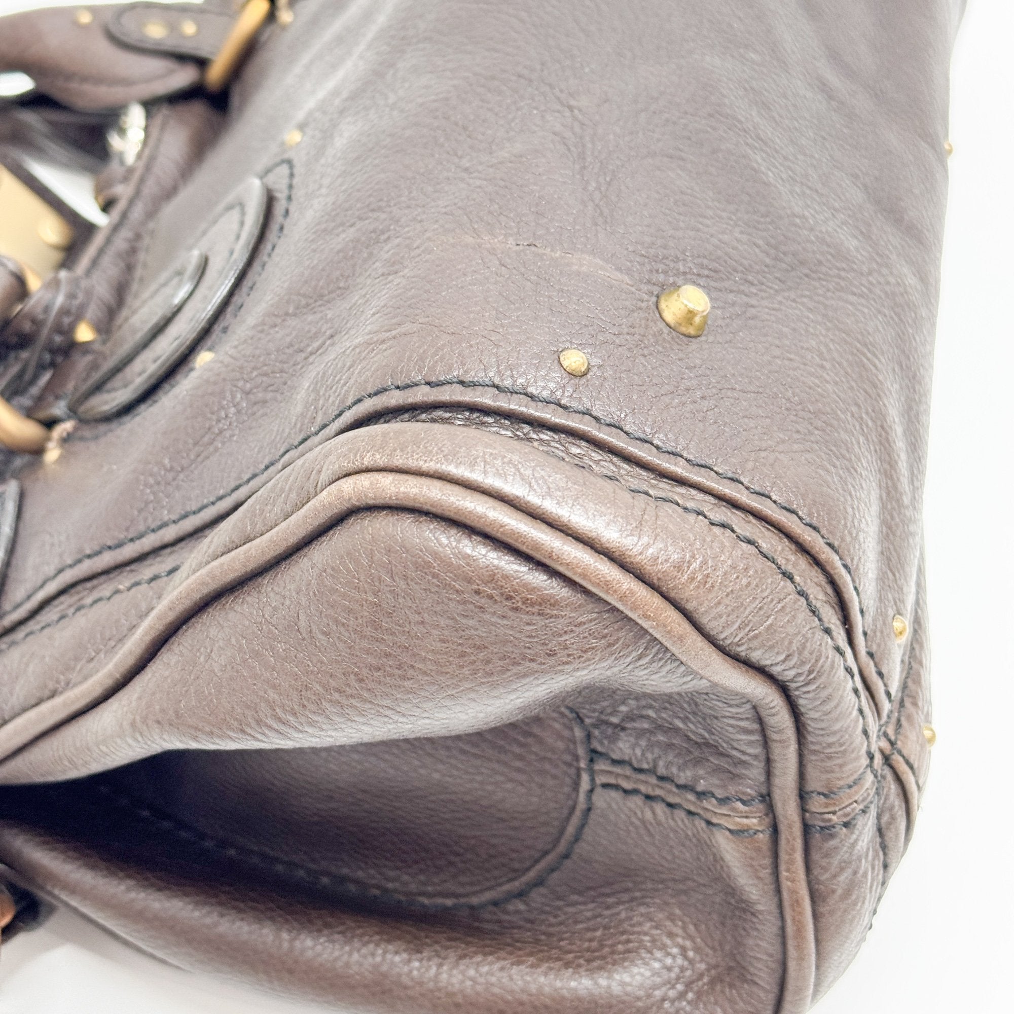 Paddington Dark Brown Leather Shoulder Bag