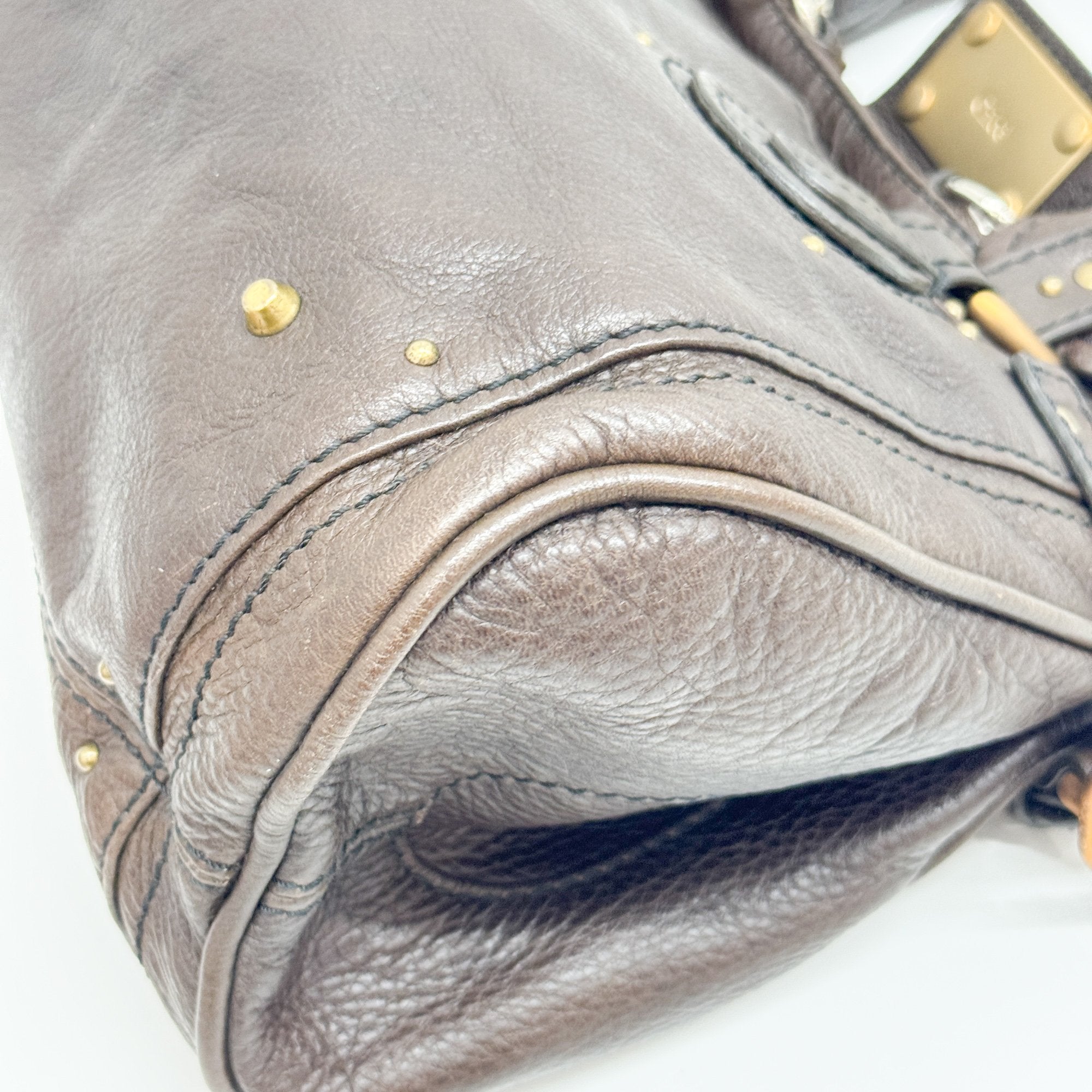 Paddington Dark Brown Leather Shoulder Bag