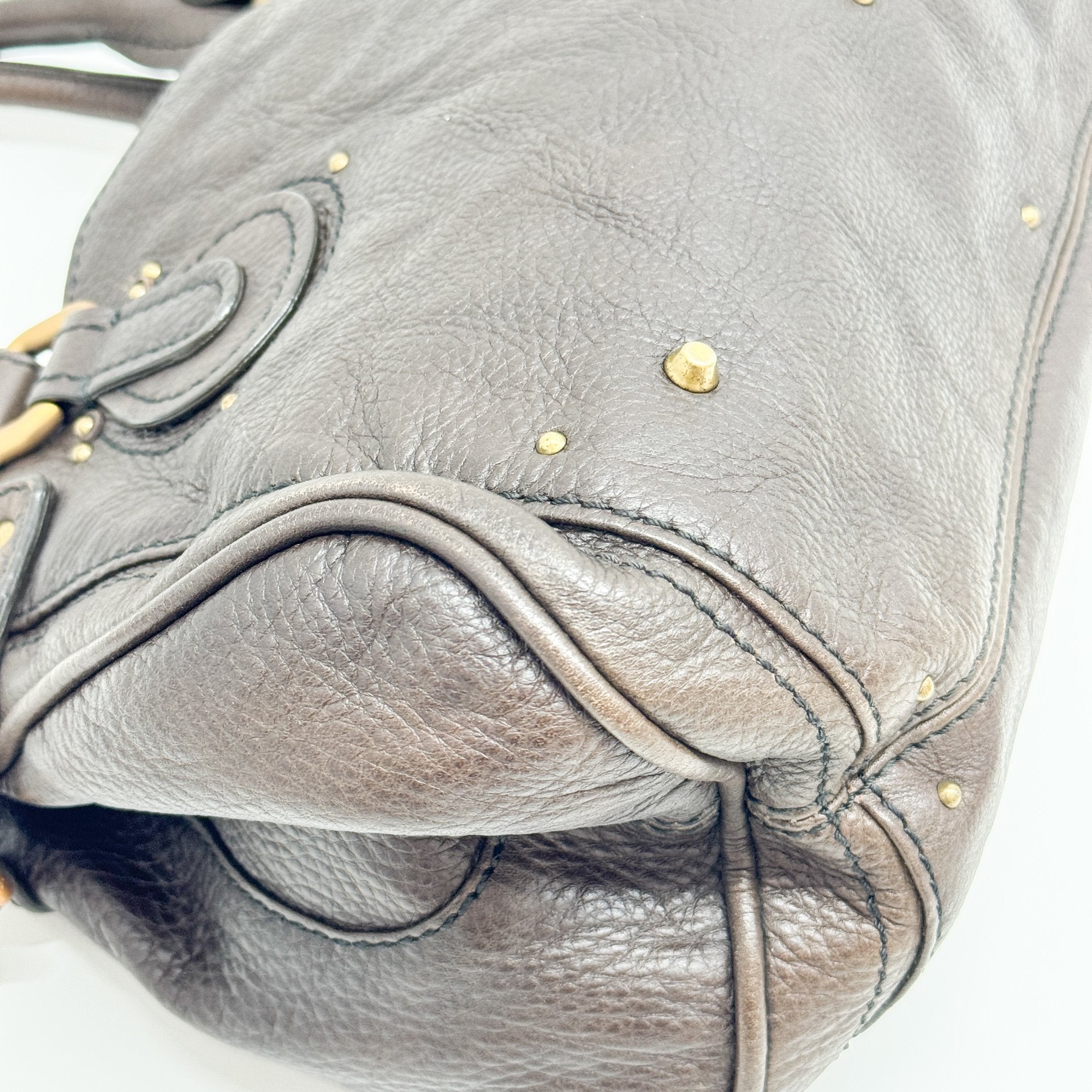 Paddington Dark Brown Leather Shoulder Bag