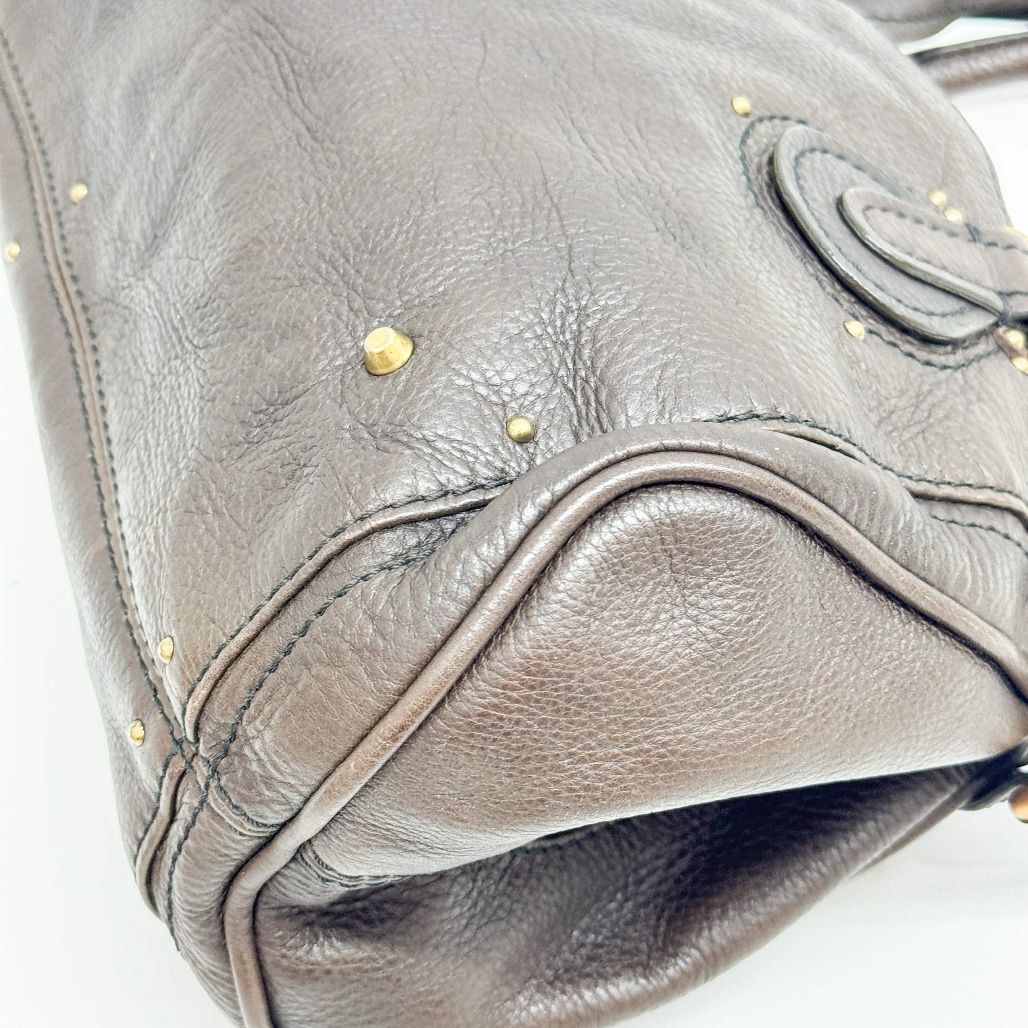 Paddington Dark Brown Leather Shoulder Bag