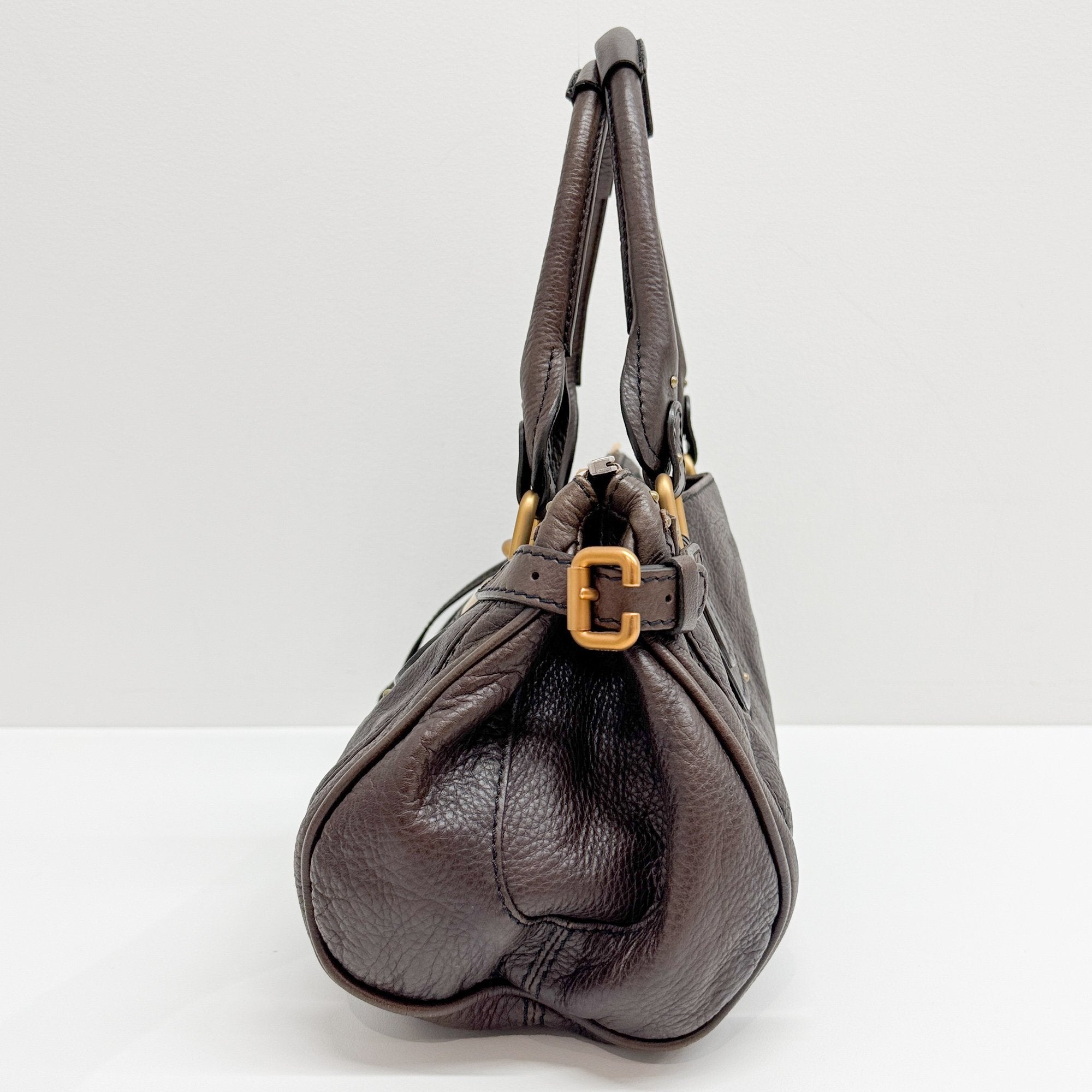Paddington Dark Brown Leather Shoulder Bag