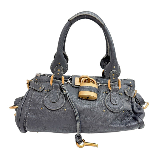 Paddington Grey Leather Two Way Bag