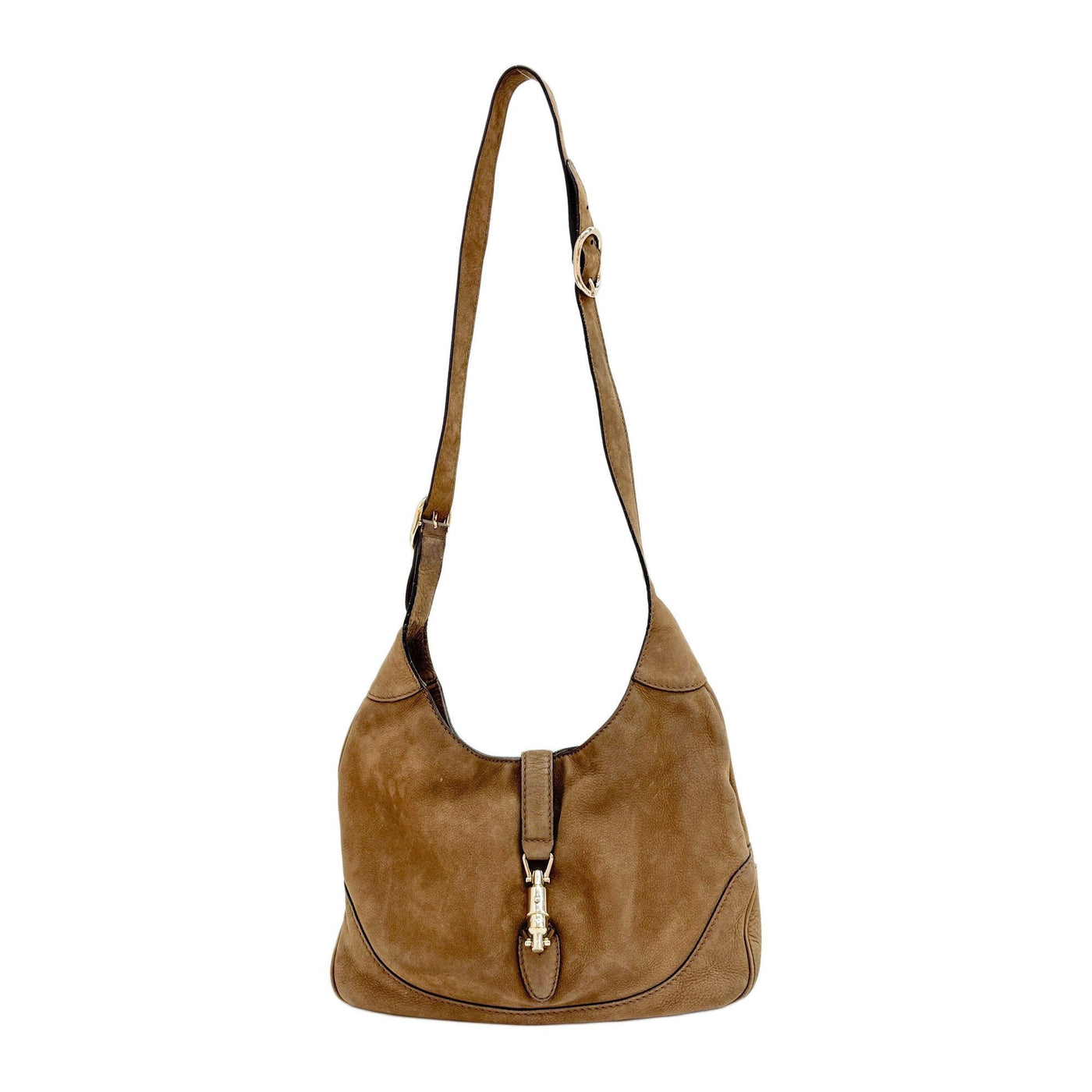 Jackie 1961 Brown Suede Shoulder Bag