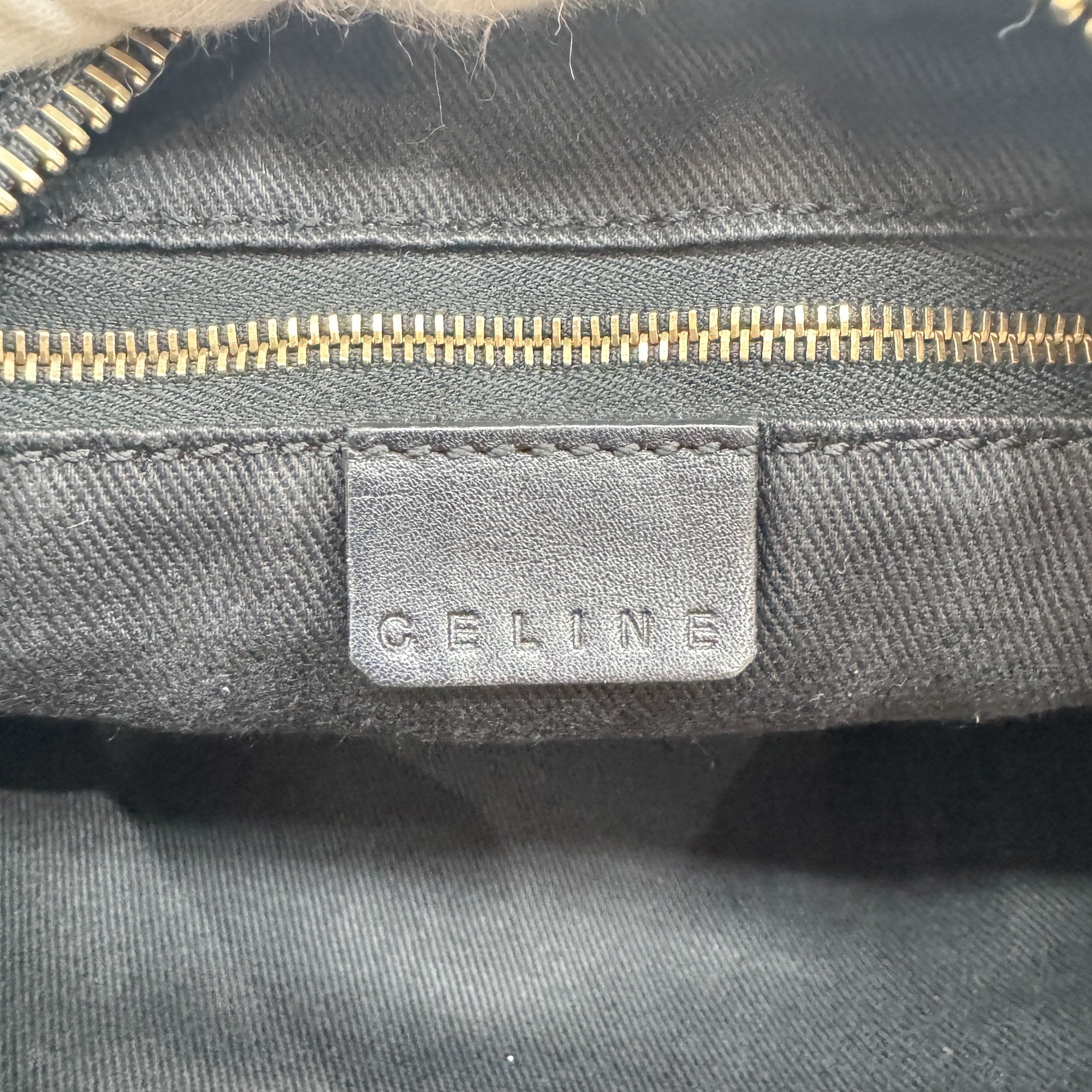 Black Macadam Triomphe Leather Hobo Bag