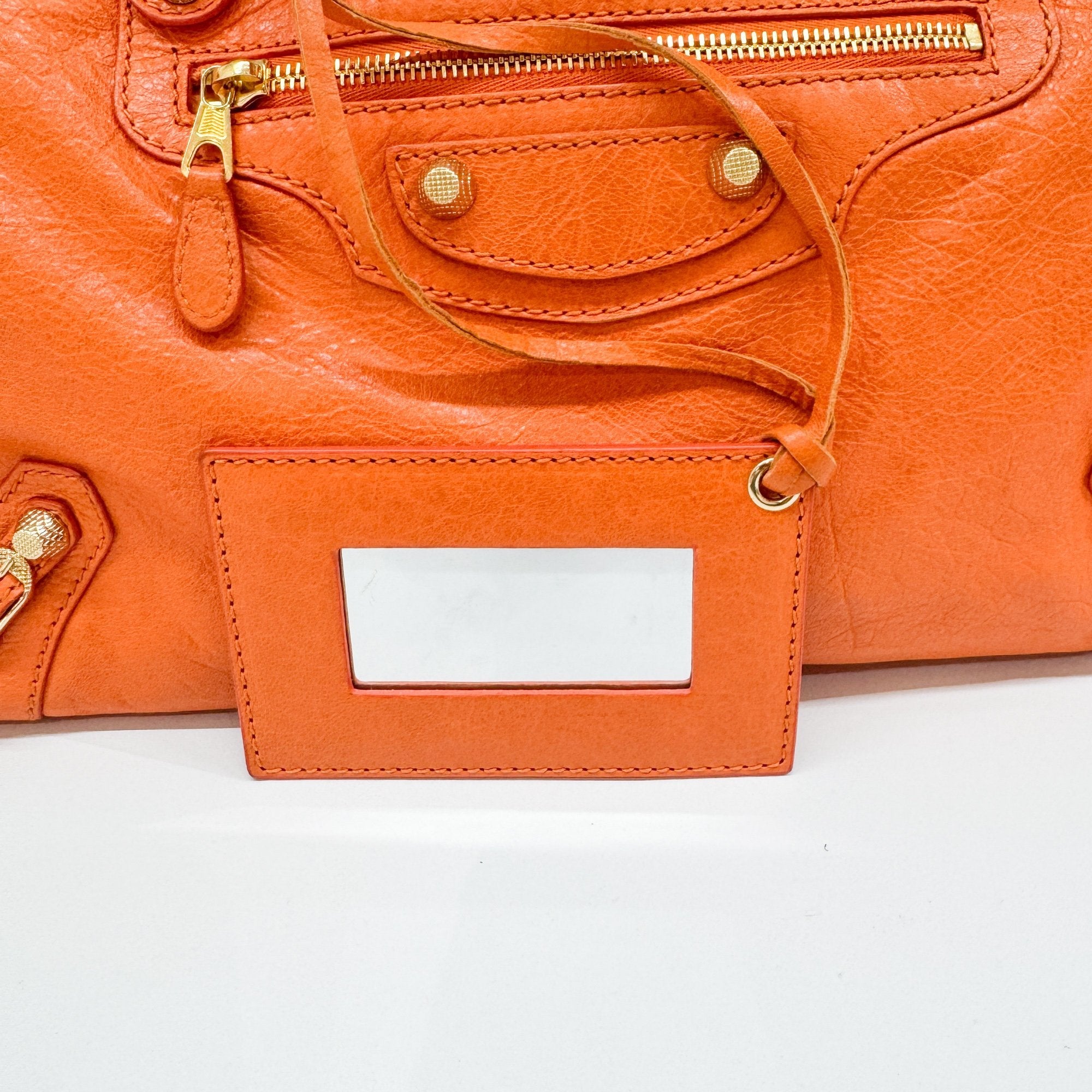 Giant 12 City Orange Leather Two Way Bag