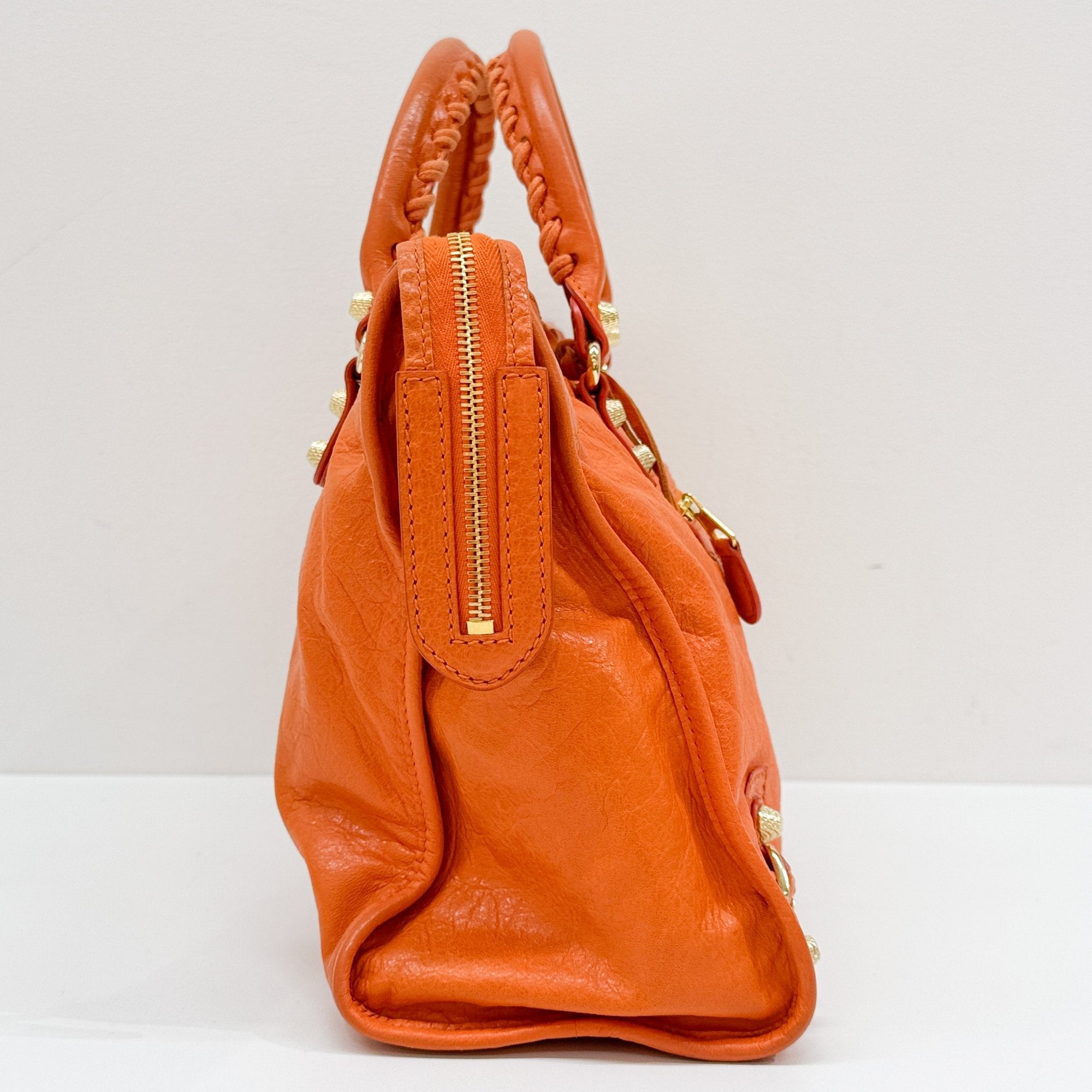 Giant 12 City Orange Leather Two Way Bag