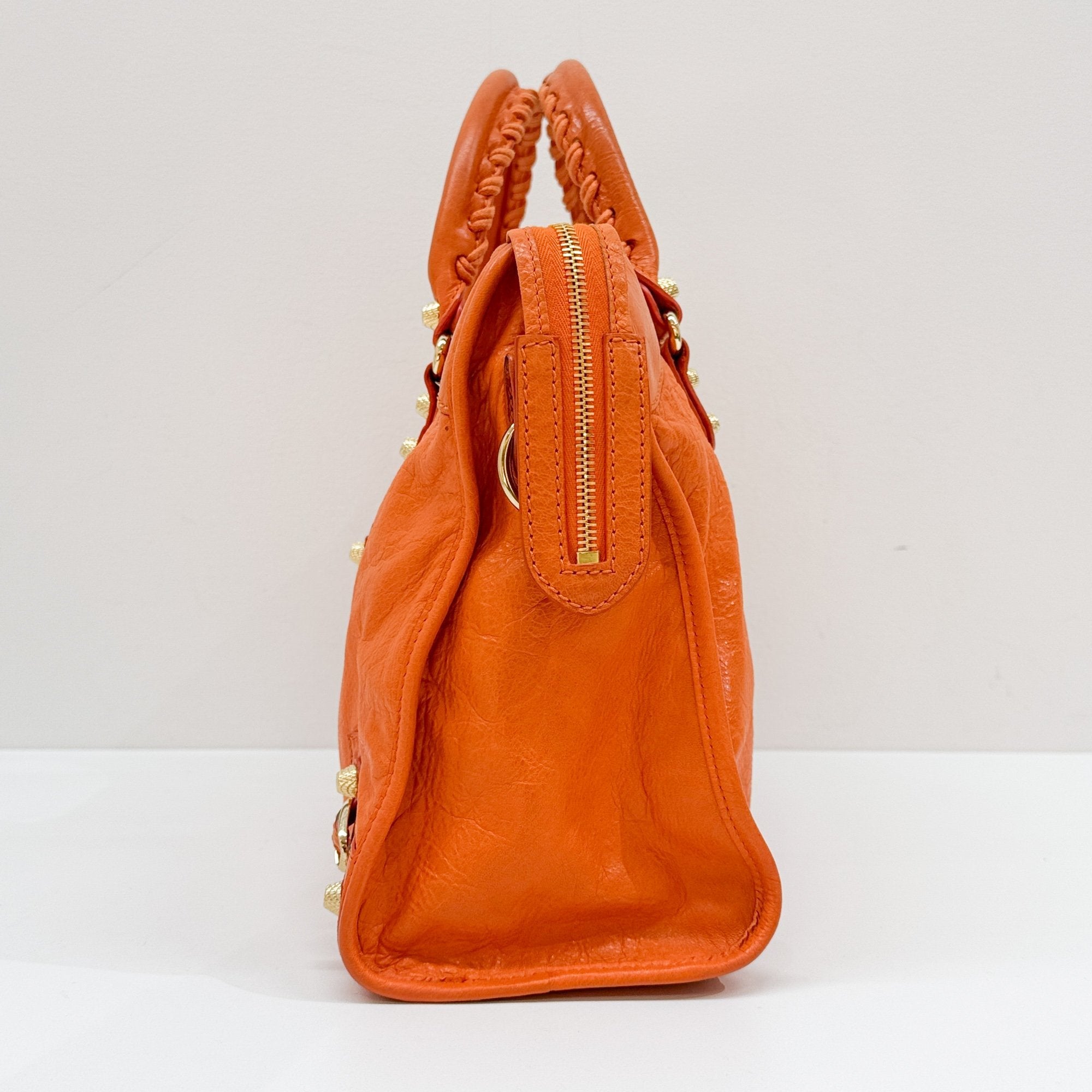 Giant 12 City Orange Leather Two Way Bag