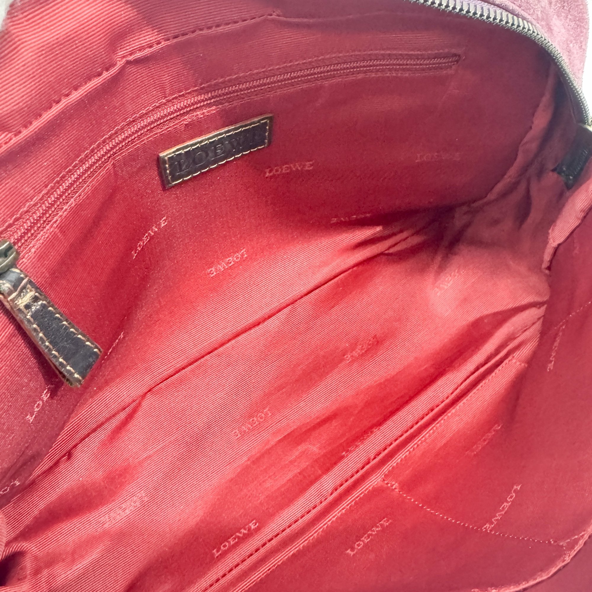 Amazona Purple Suede Hand Bag