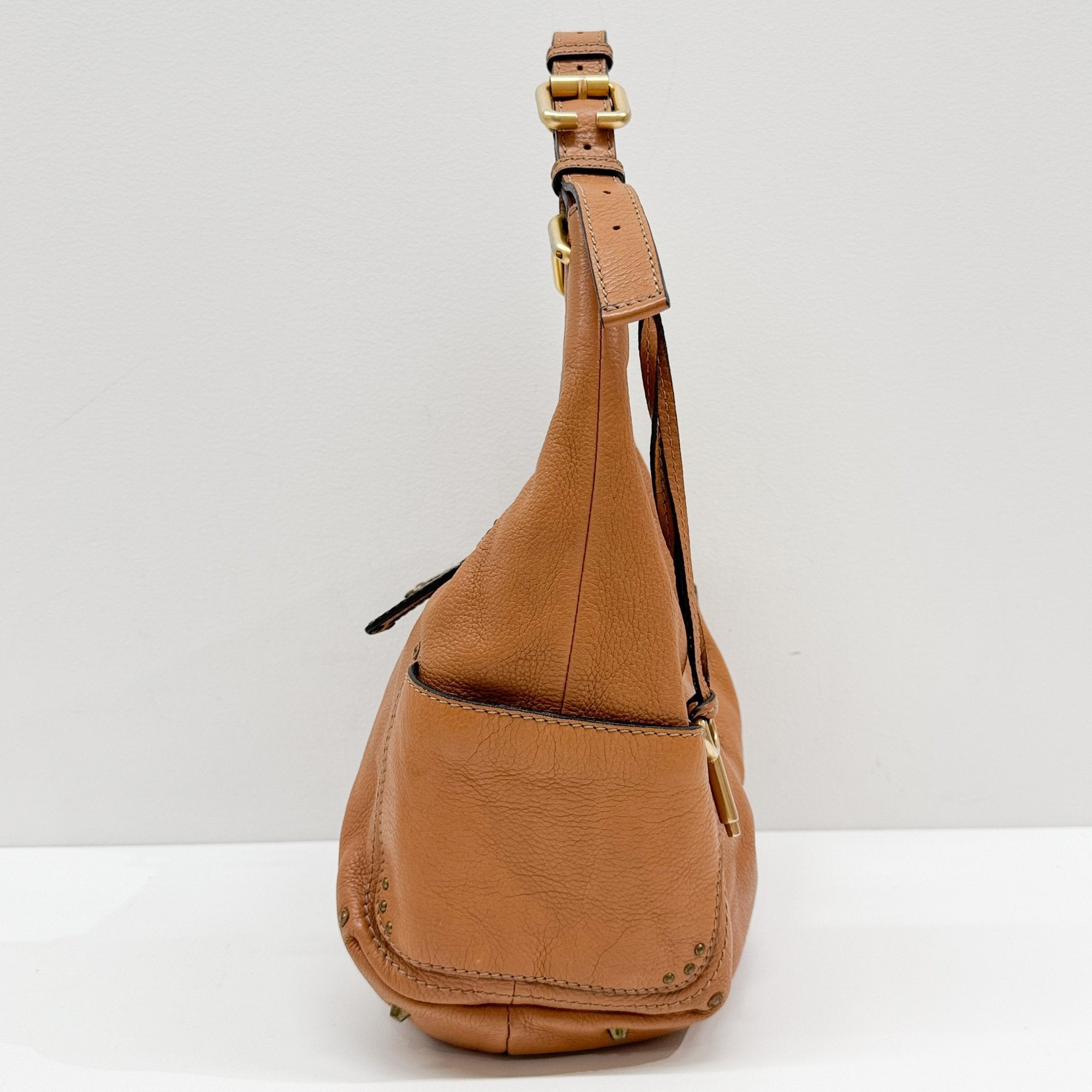 Paddington Brown Leather Shoulder Bag