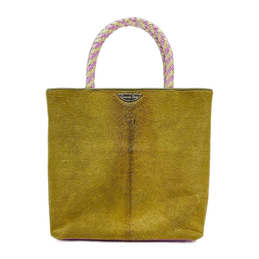 Moss Green Pony Hair Hand Bag