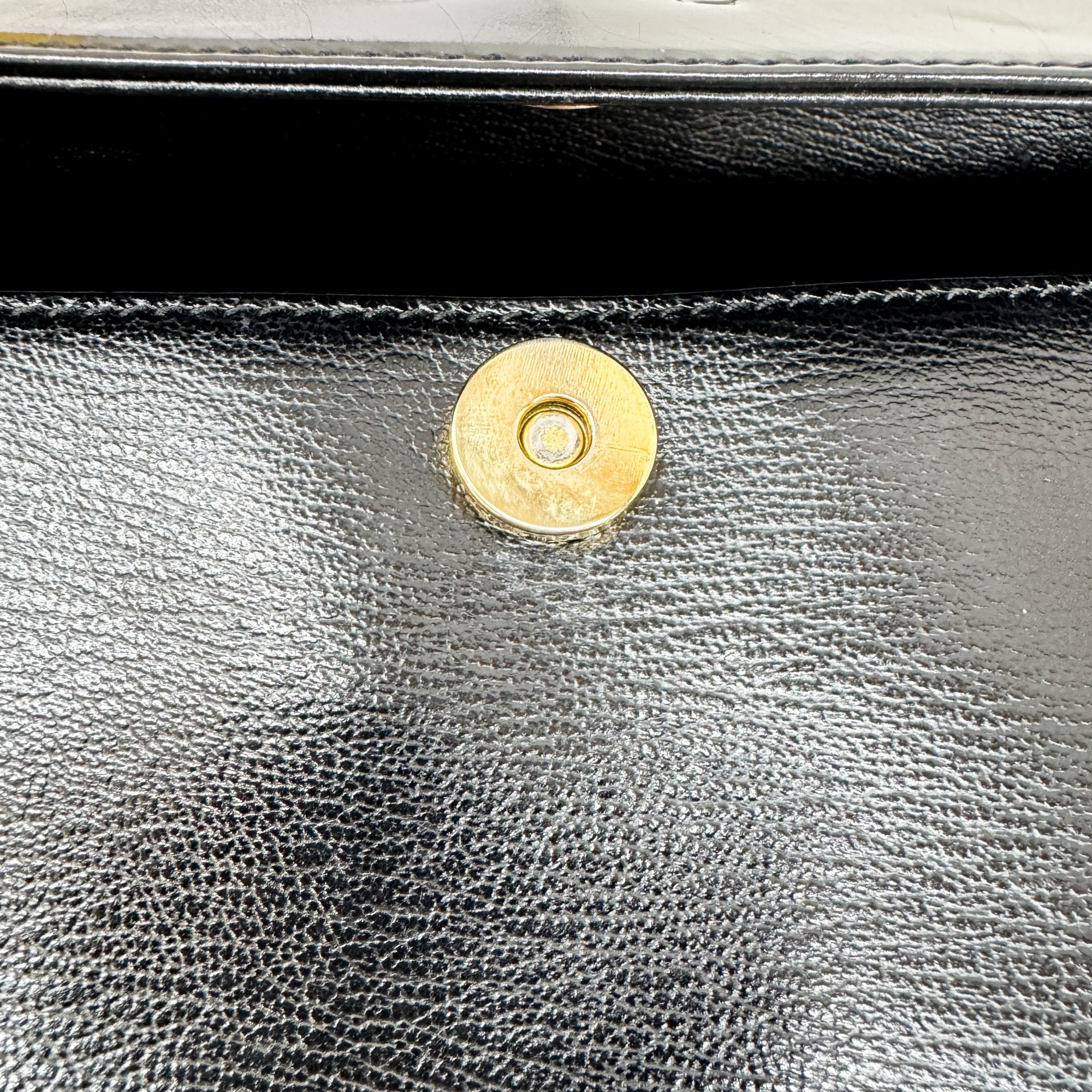 Velazquez Black Leather Hand Bag