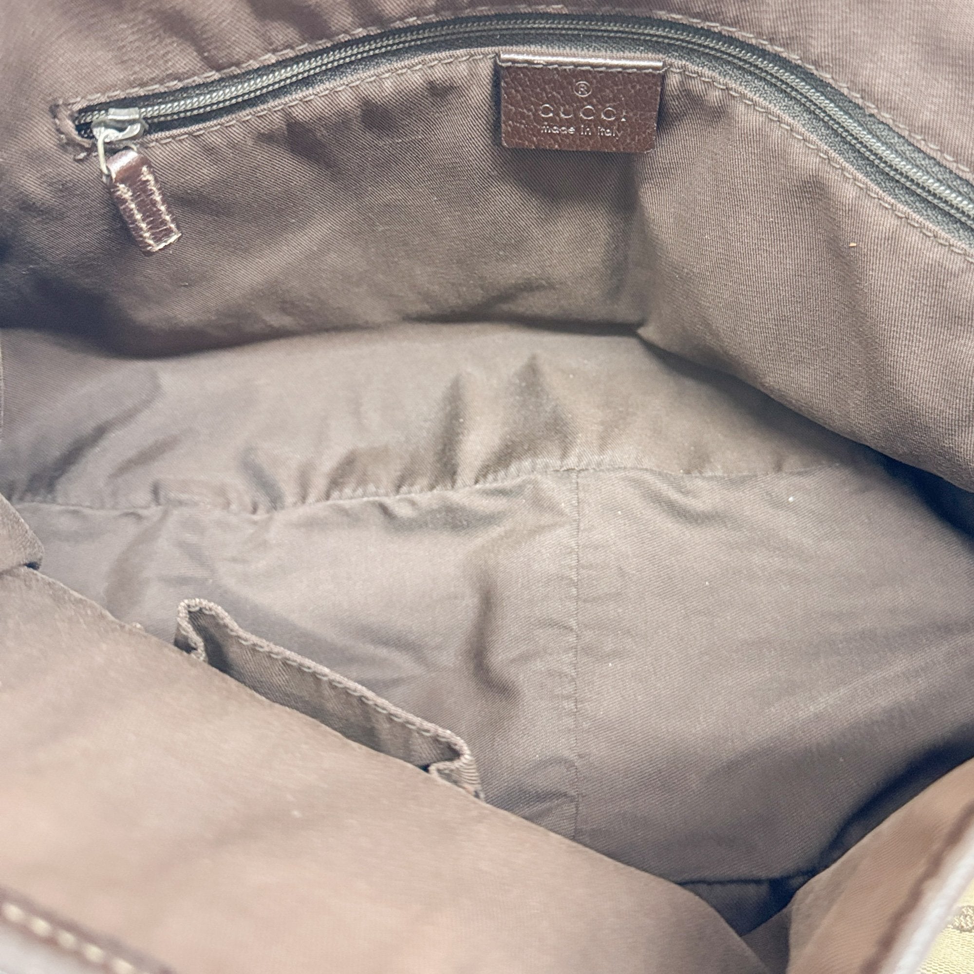 Abbey Brown GG Canvas Shoulder Bag