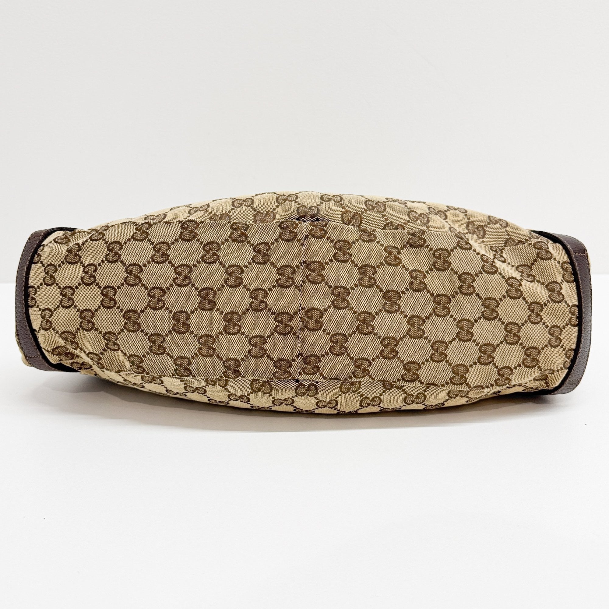 Abbey Brown GG Canvas Shoulder Bag