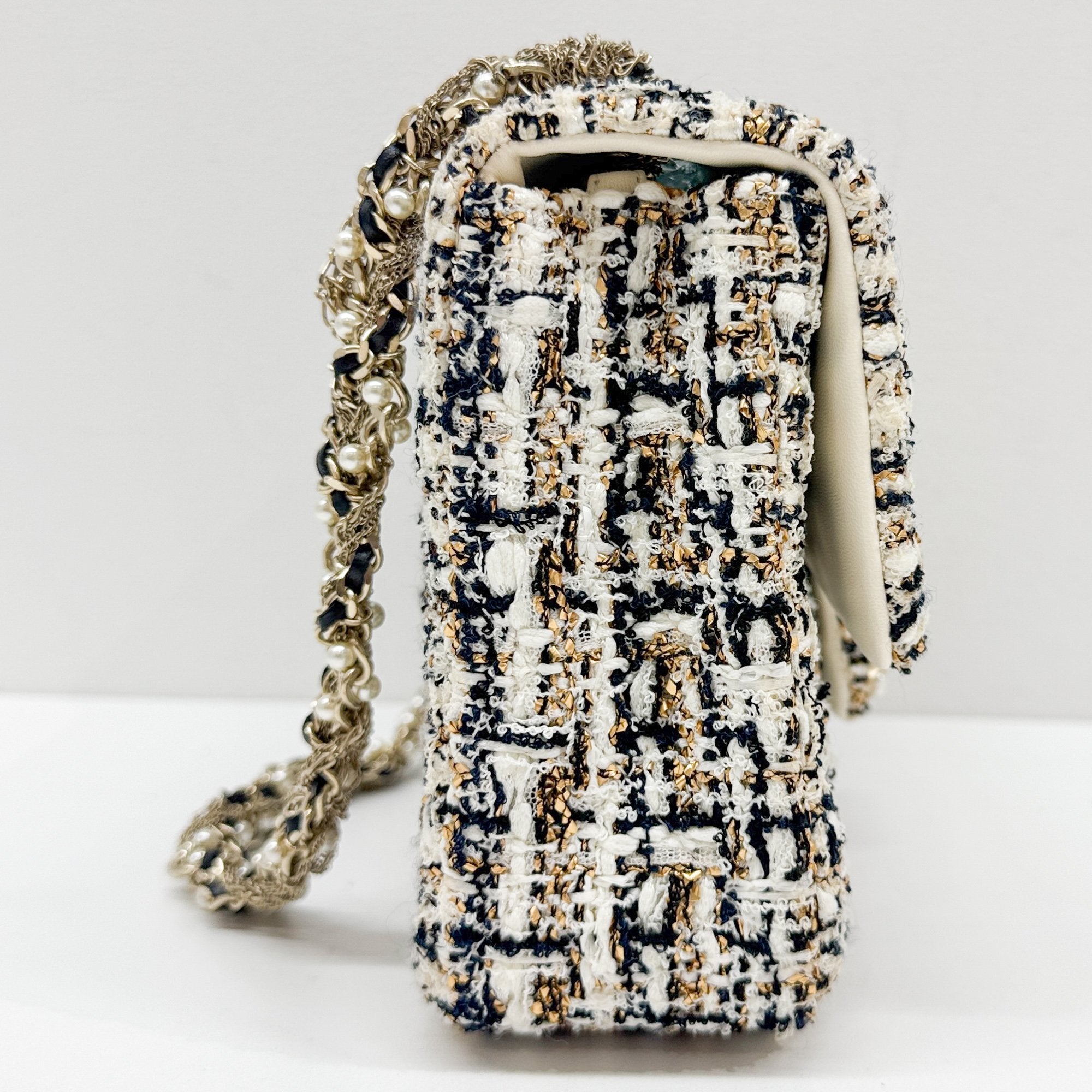 Westminster Multi-Color Tweed Shoulder Bag