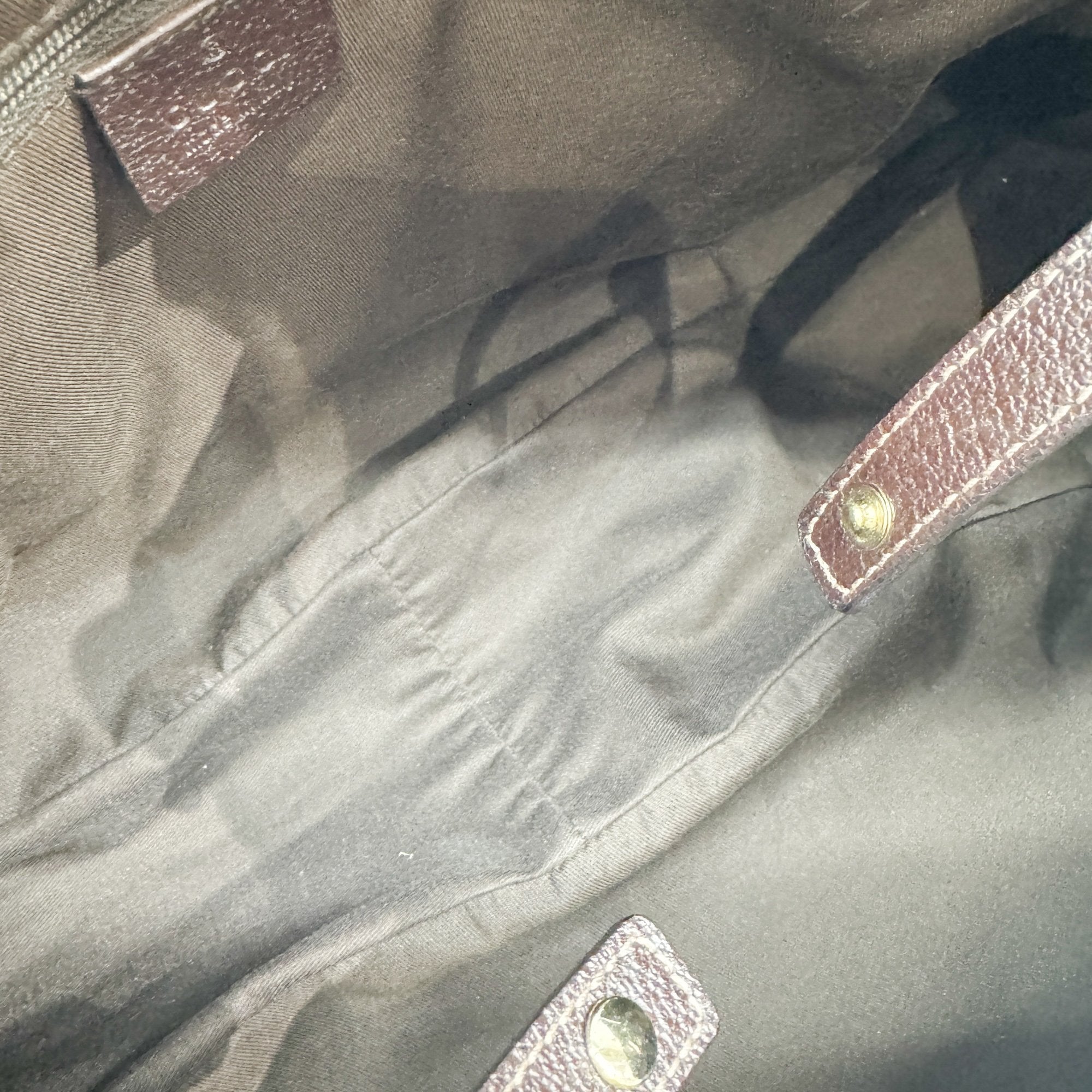 Abbey Brown GG Canvas Shoulder Bag