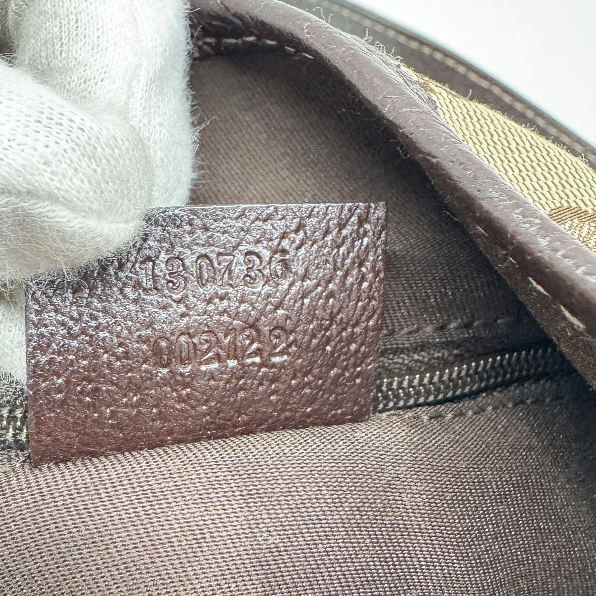 Abbey Brown GG Canvas Shoulder Bag