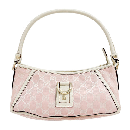 Abbey Pink GG Canvas Shoulder Bag