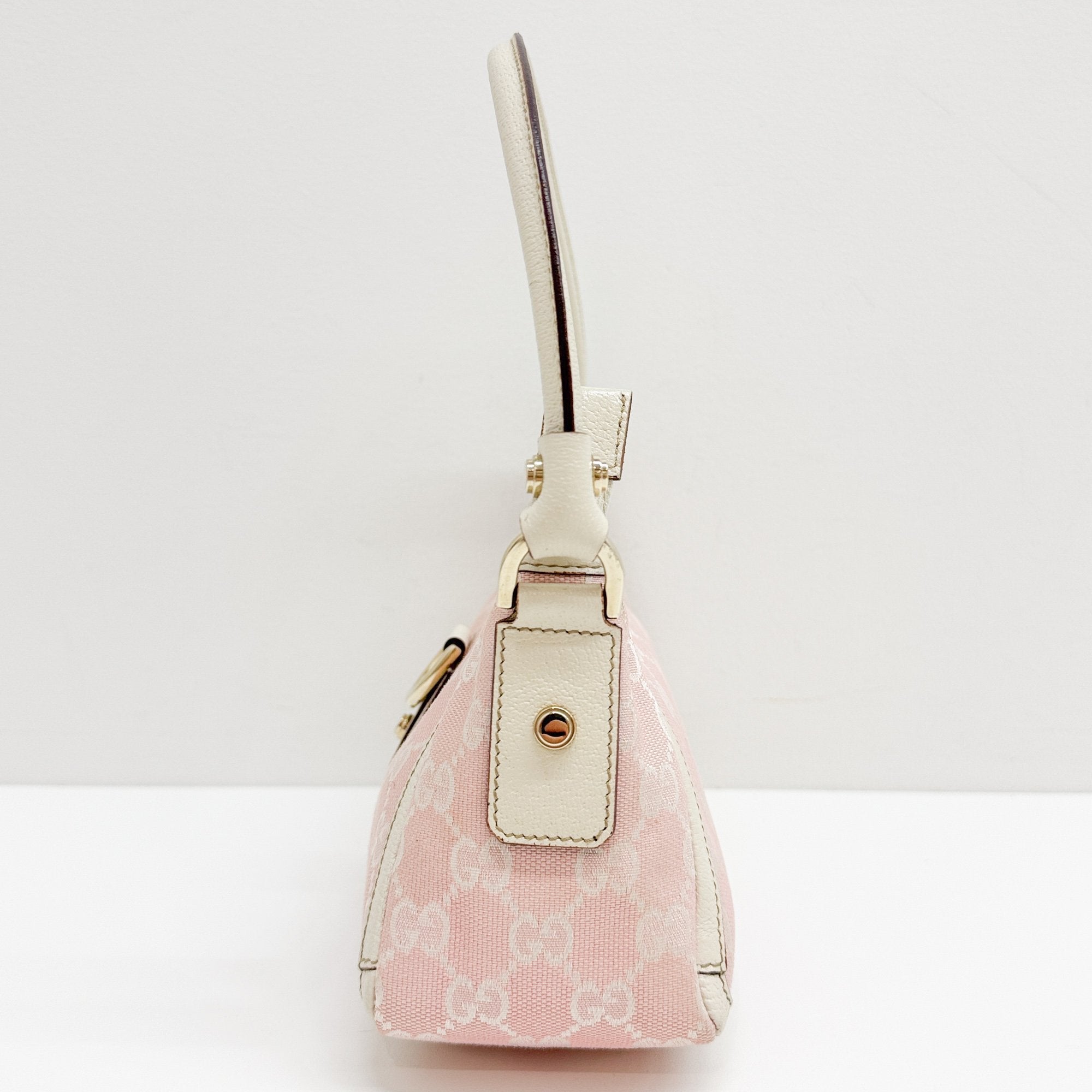 Abbey Pink GG Canvas Shoulder Bag