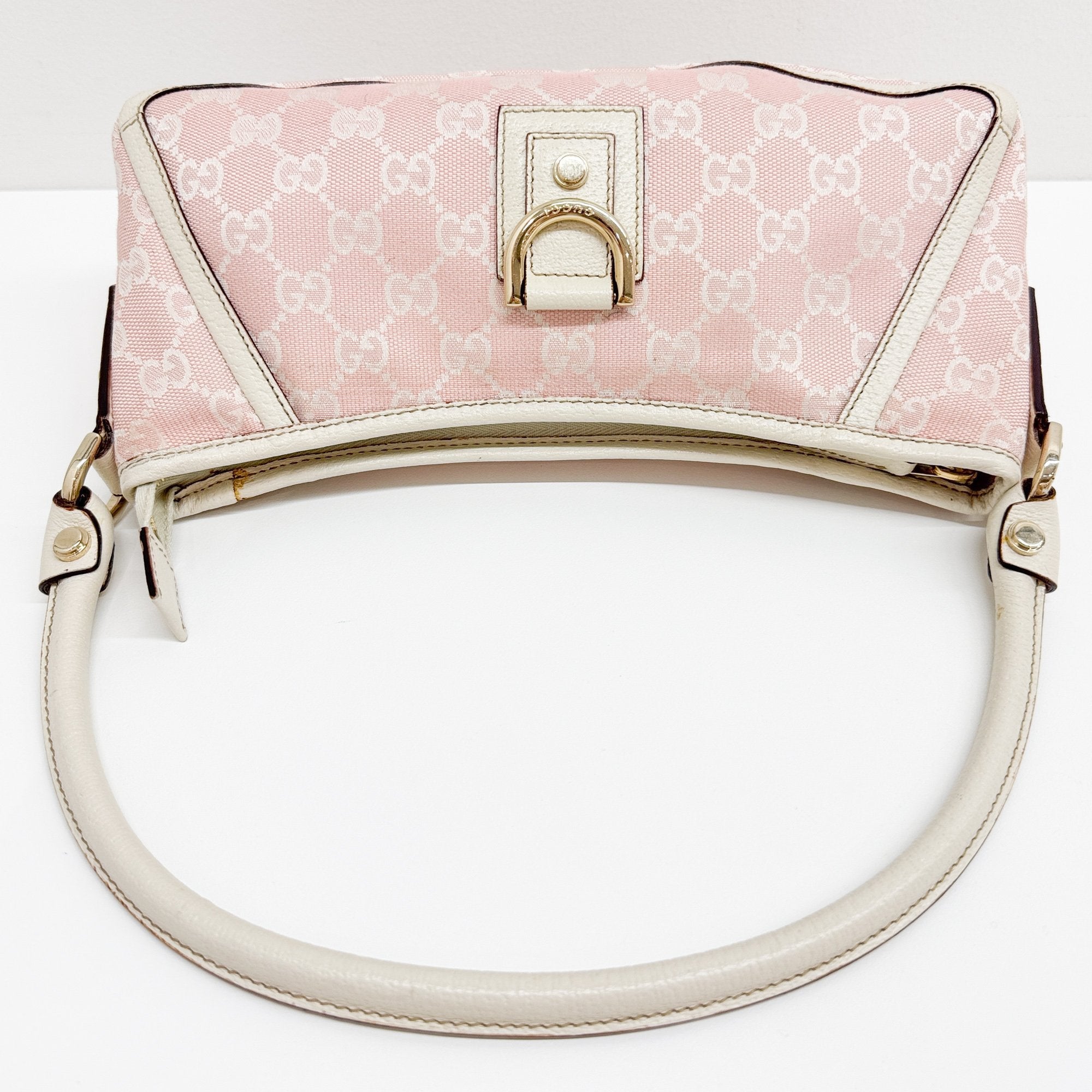 Abbey Pink GG Canvas Shoulder Bag