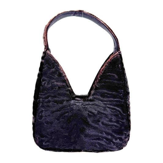 Black Pony Hair Shoulder Bag