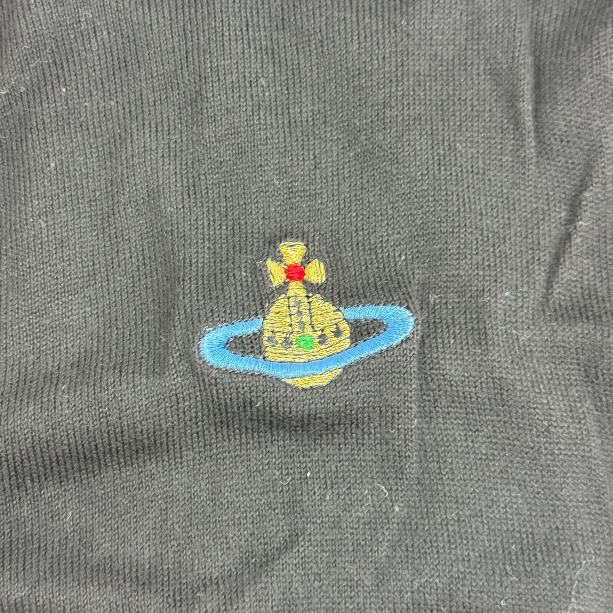 Size L EU Black Cotton Cardigan