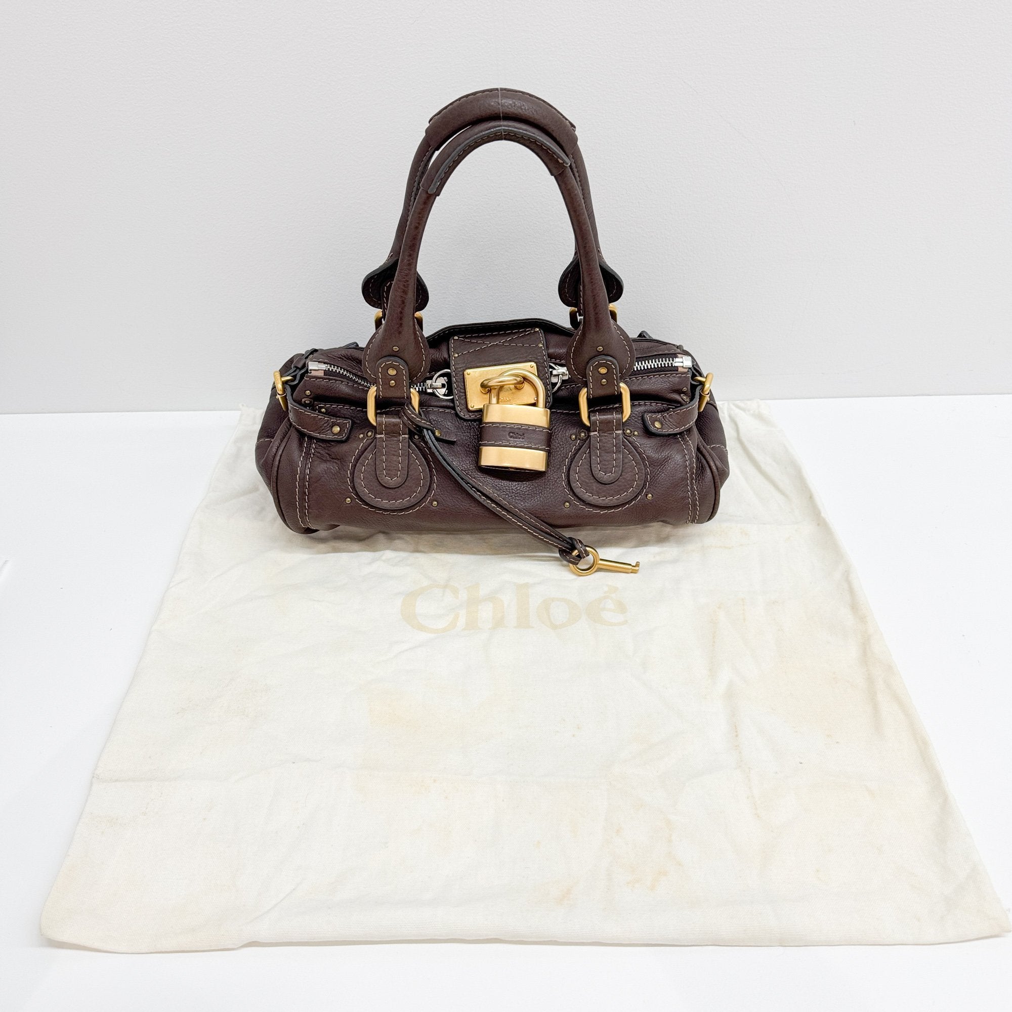 Paddington Brown Leather Shoulder Bag